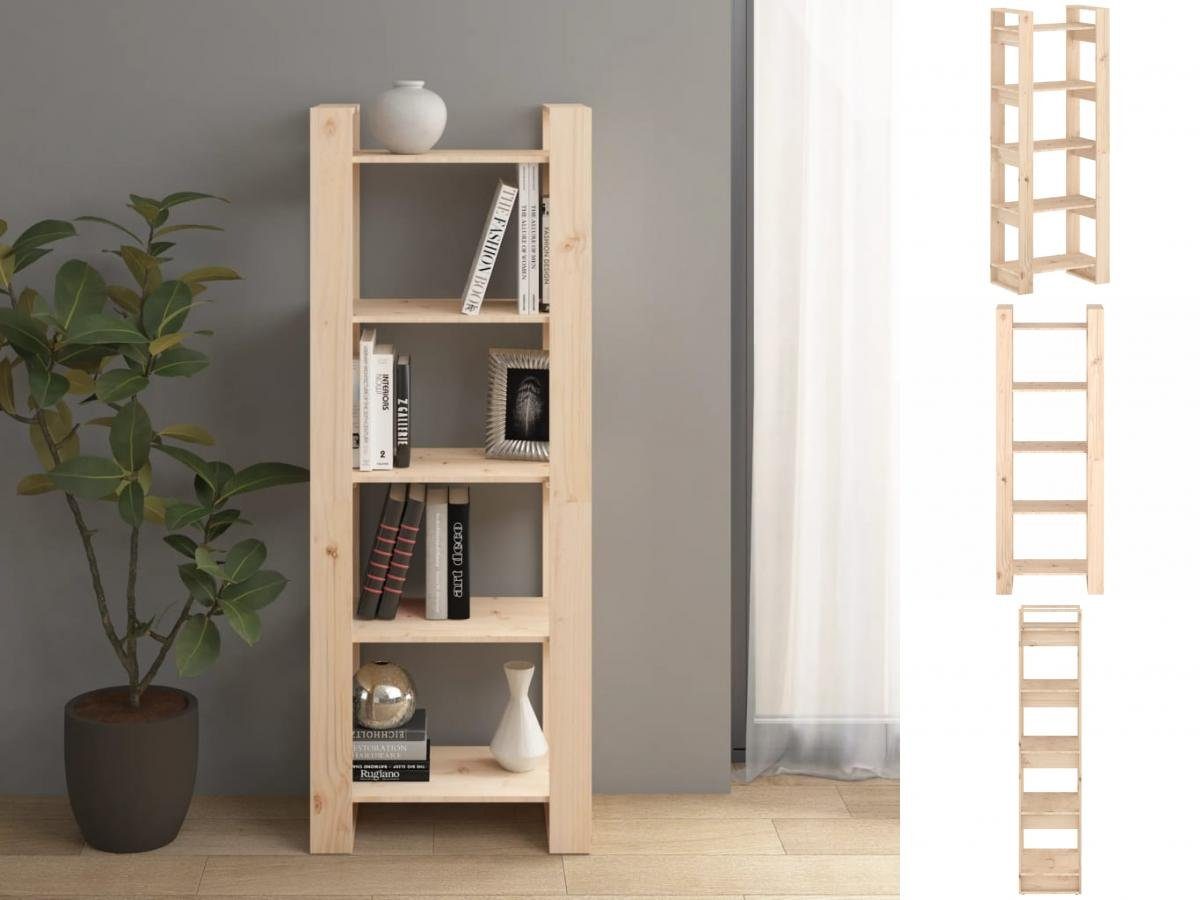 Regal 60x35x160 Massivholz vidaXL Natur cm BücherregalRaumteiler