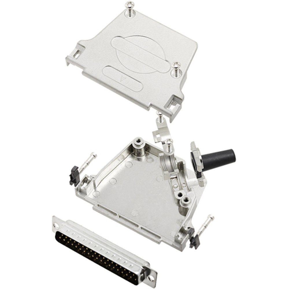 TRU COMPONENTS TCD45ZF37DMPK 7708740 D-SUB Stiftleisten-Set 45 ° Polza Elektro-Kabel