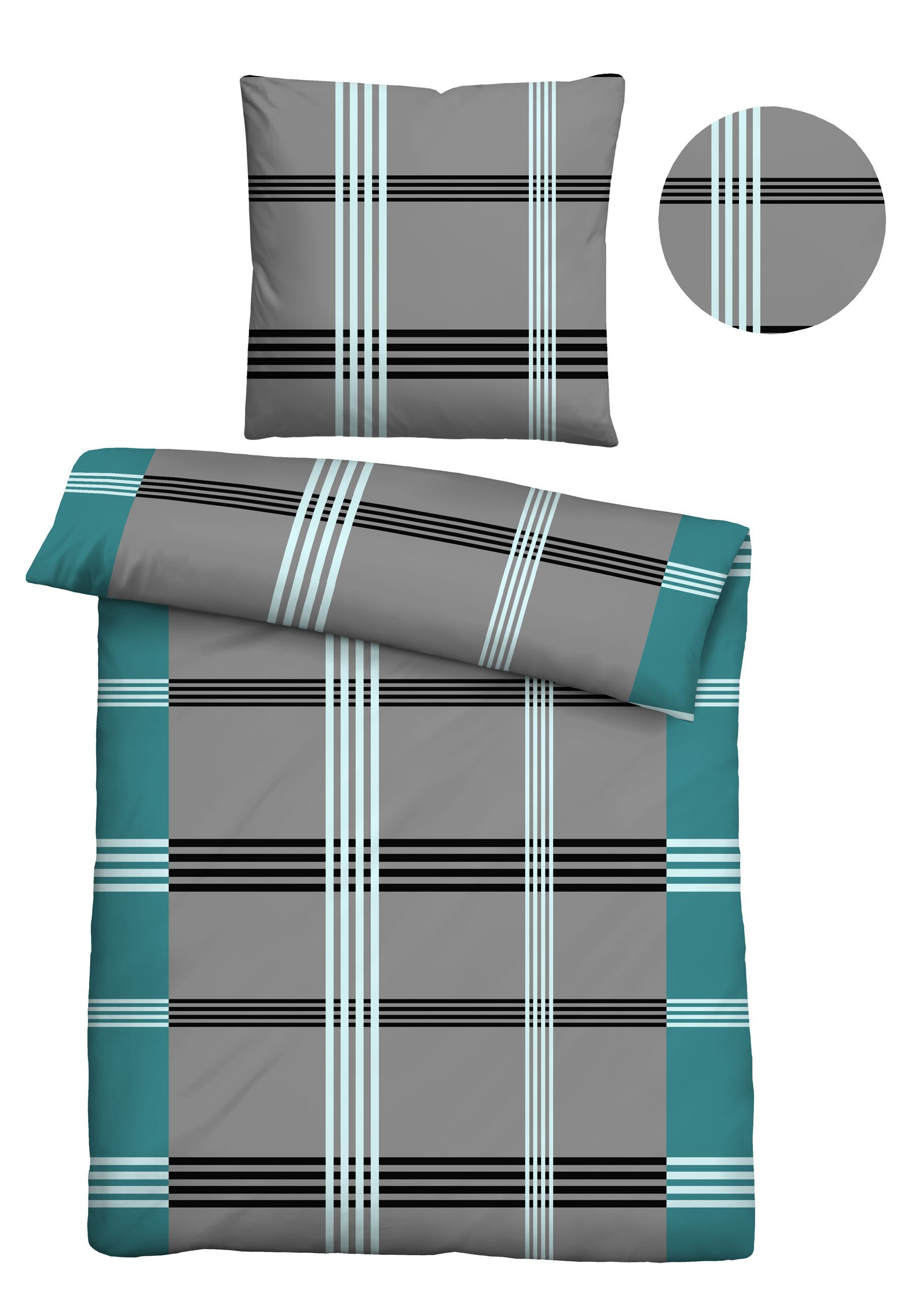 Castell - Markenbettwäsche Bettwäsche "0040563" 2 Stk. tlg. hautsympathisch günstig online kaufen