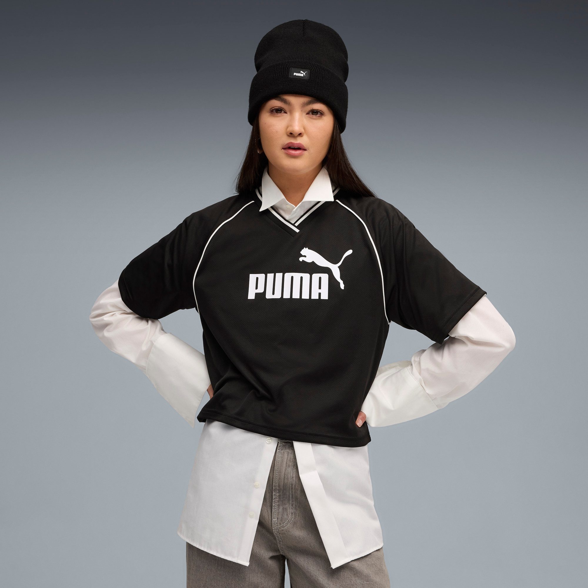 PUMA T-Shirt ESS RELAXED CROPPED FOOTBALL günstig online kaufen