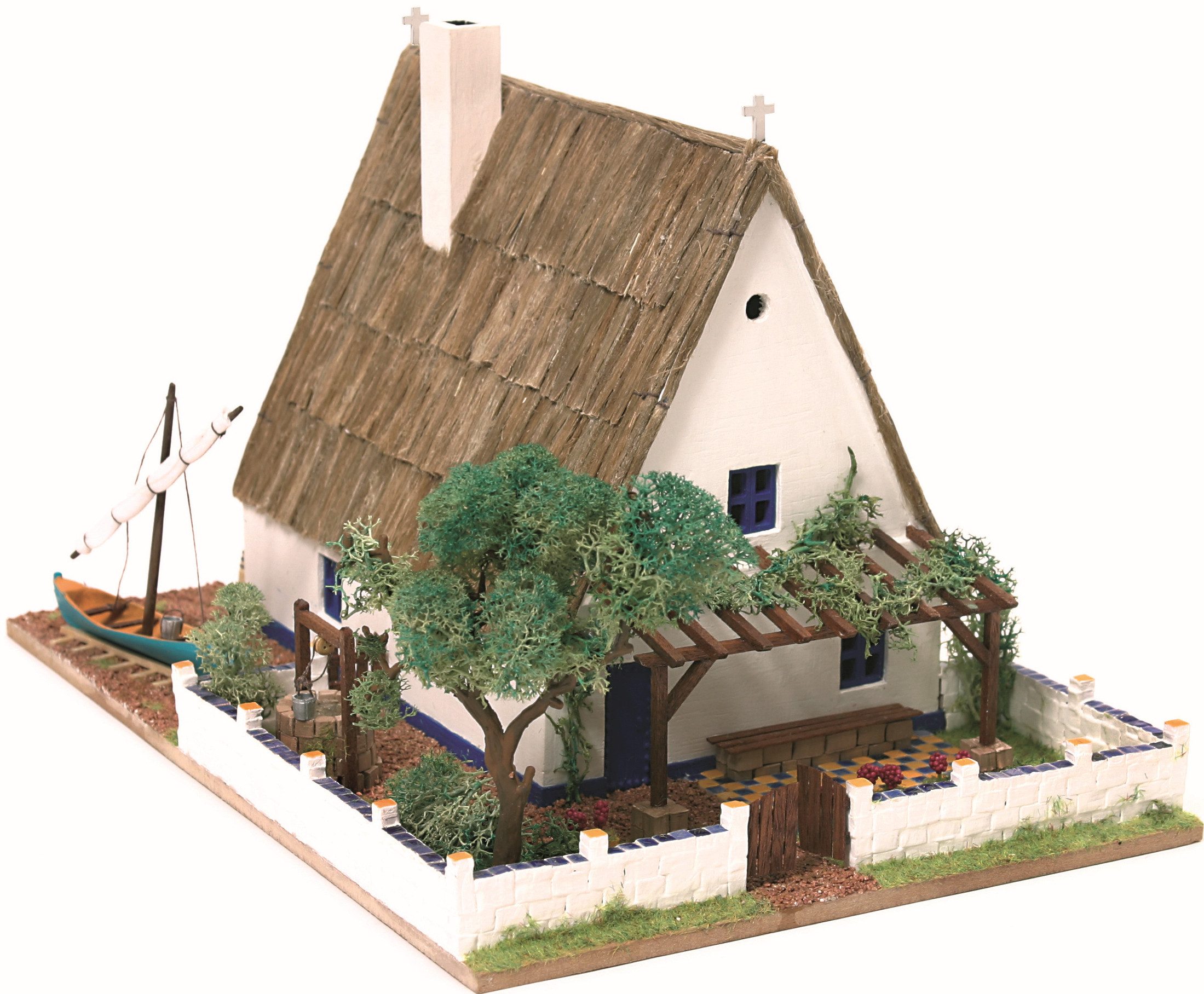 Domus Kits Modellbausatz Albufera, Maßstab 1:60, (Modellbausatz, 492-tlg., Architekten Haus), Made in Europe