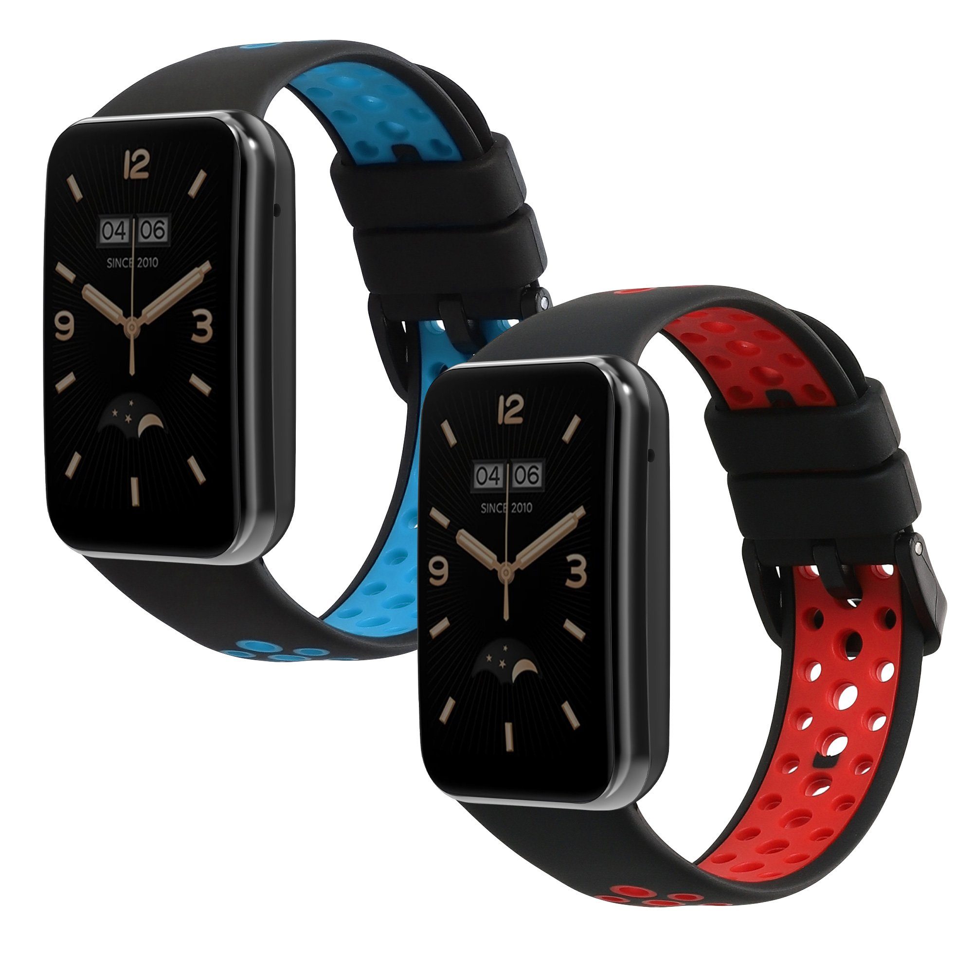 kwmobile Uhrenarmband Band Set Fitnesstracker Armband Silikon 2x 7 Pro, Sportarmband für Mi Xiaomi TPU
