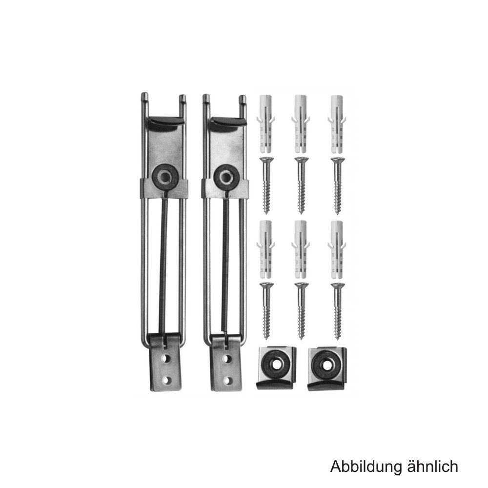 ASW Badaccessoire-Set ASW Kippspiegelgarnitur, Messing verchromt