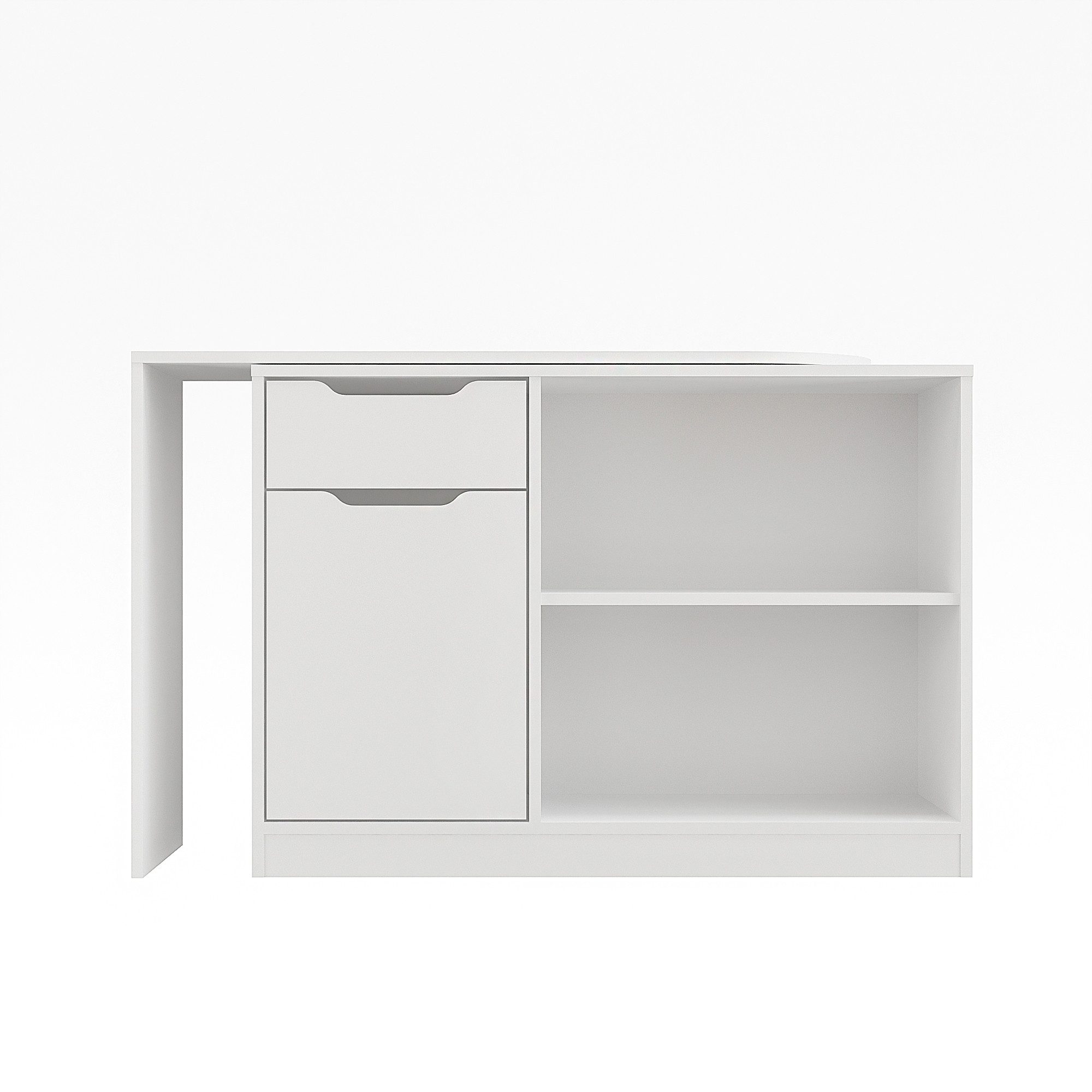 KOMTO Schreibtisch KOMTO Schreibtisch mit Stauraum – PC Tisch, Tisch FOLDY 128x60x75 cm – Bild 4 von 5