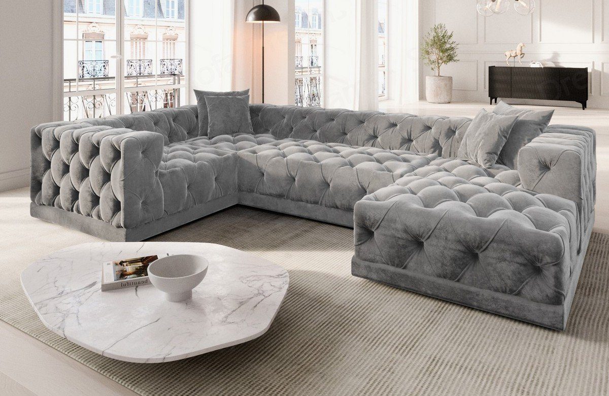 Sofa Dreams Wohnlandschaft Designer Stoff Sofa günstig online kaufen