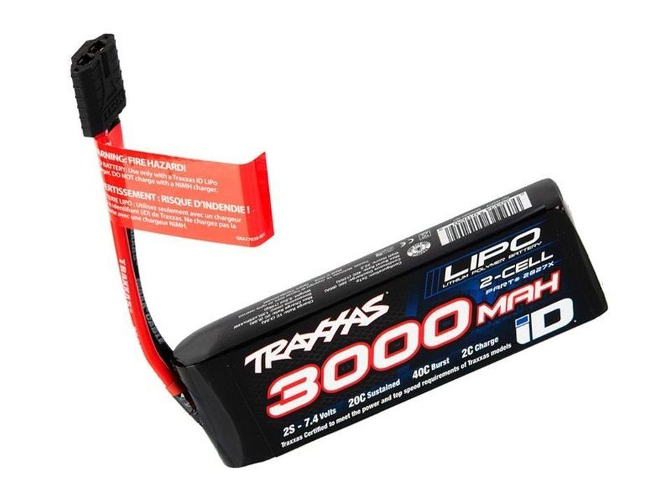 Traxxas Traxxas ID LiPo Akku 3000mAh 7,4V 2-Zellen 20C (Stecker) 2827X Akku