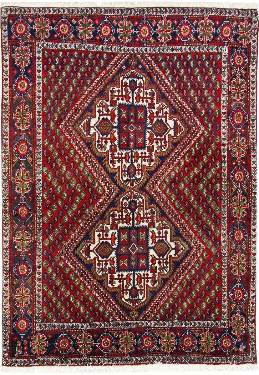 Orientteppich Afshar 137x191 rechteckig, / Handgeknüpfter Trading, mm Nain Perserteppich, Orientteppich Höhe: 10