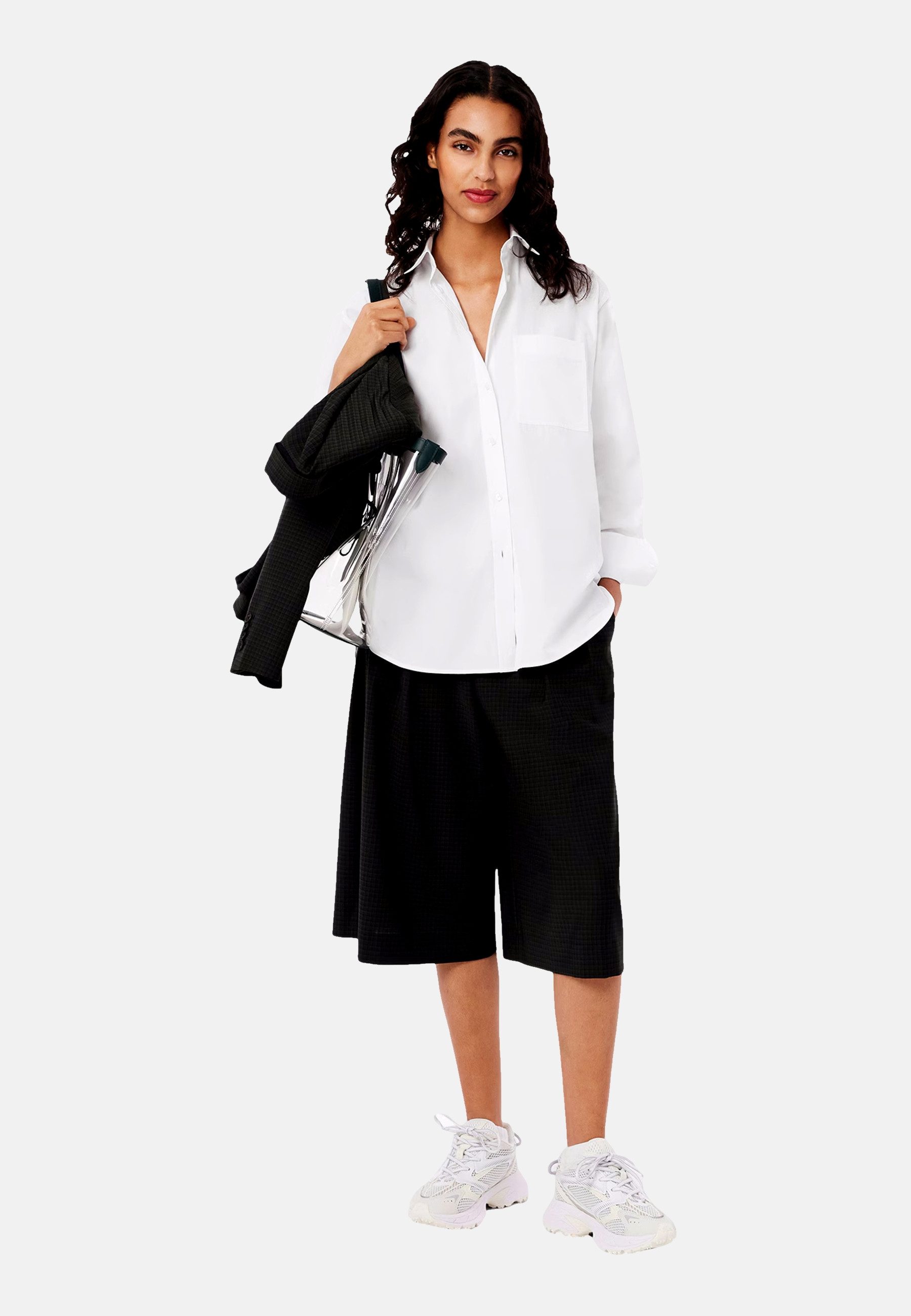 Lacoste Langarmbluse Bluse Hemdbluse (1-tlg)