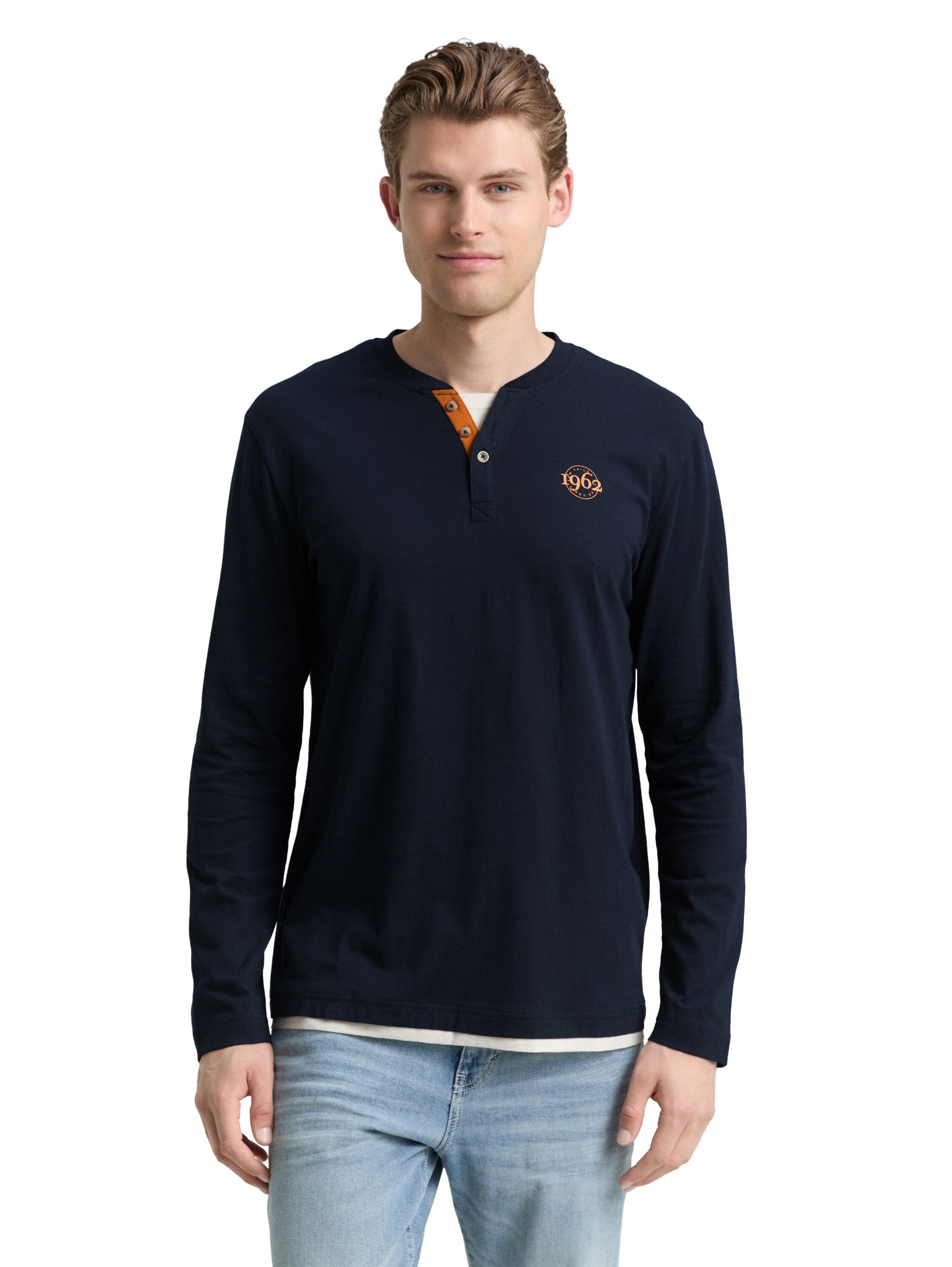TOM TAILOR Langarmshirt mit Logo Print günstig online kaufen