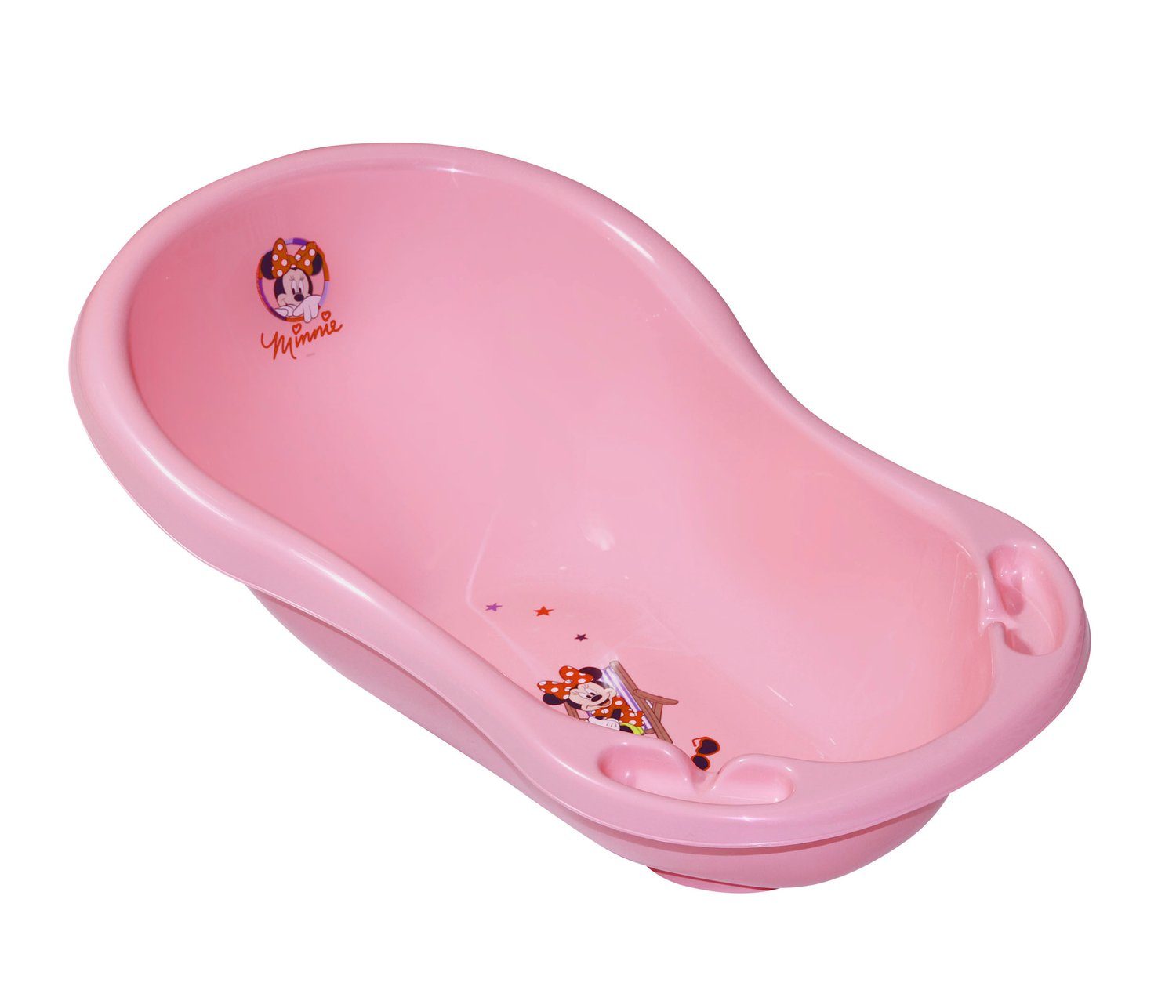 Ablagefächer Form ergonomische pink Babybadewanne lang Geburt Lorelli 84 Comic Babybadewanne cm, ab