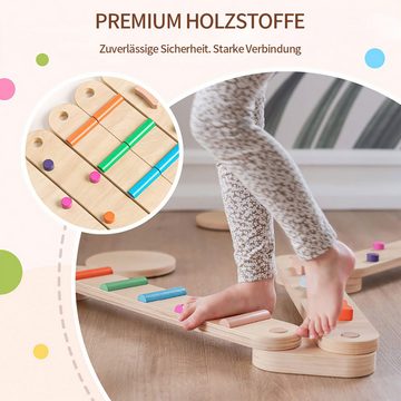 Welikera Balanceboard Kinder Balanceboard und Sensorik Training Set aus Holz,Spielzeug