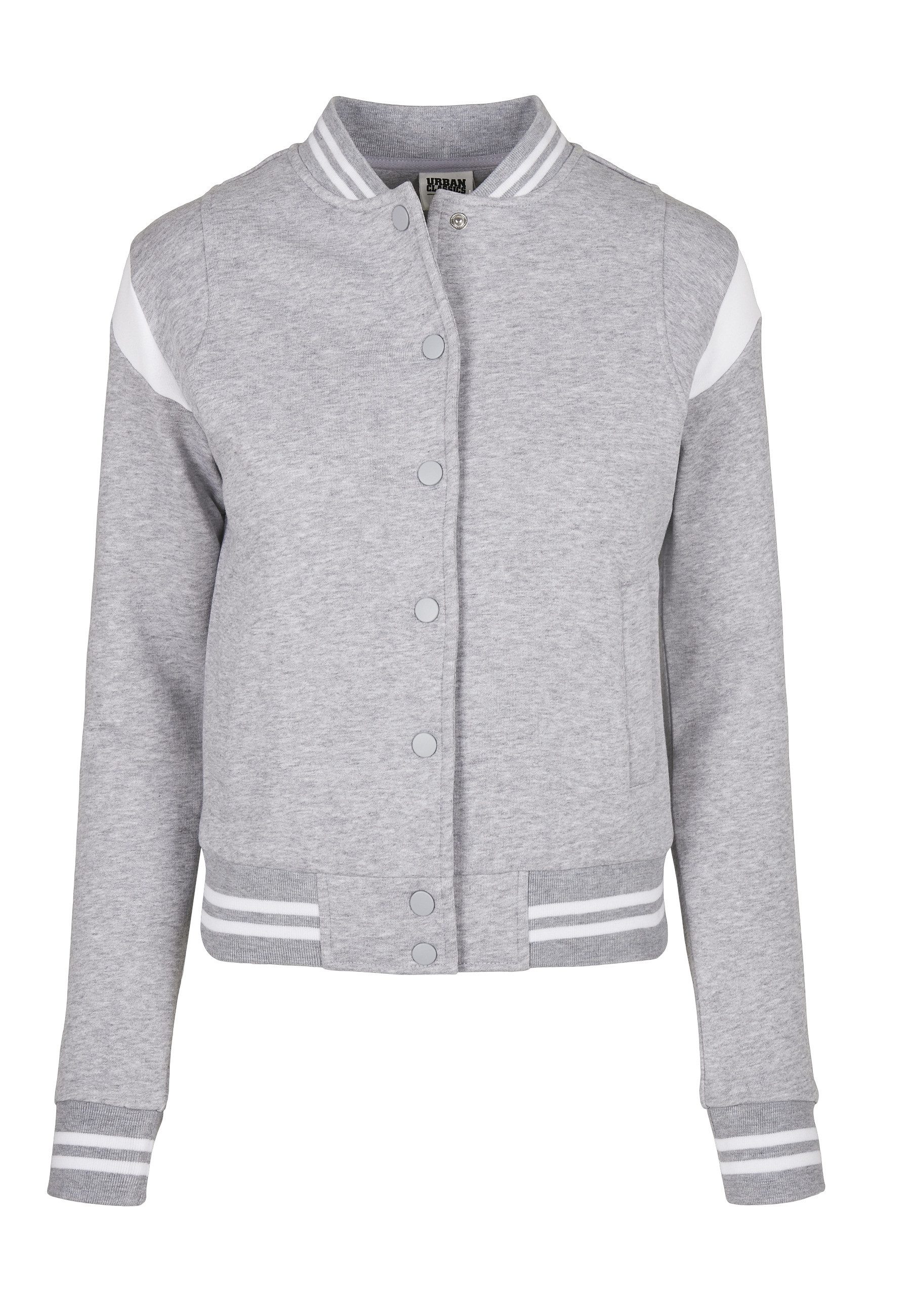 Collegejacke Urban Classics Damen Ladies Organic Inset College Sweat Jacket