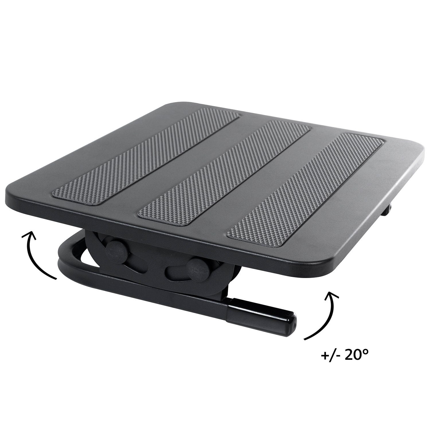 Maclean Fußstütze MC-831 Ergonomische Fußstütze – stufenlos neigbar ±20°, rutschfest, Metall, 380x300 mm, bis 20 kg, für Büro & Homeoffice