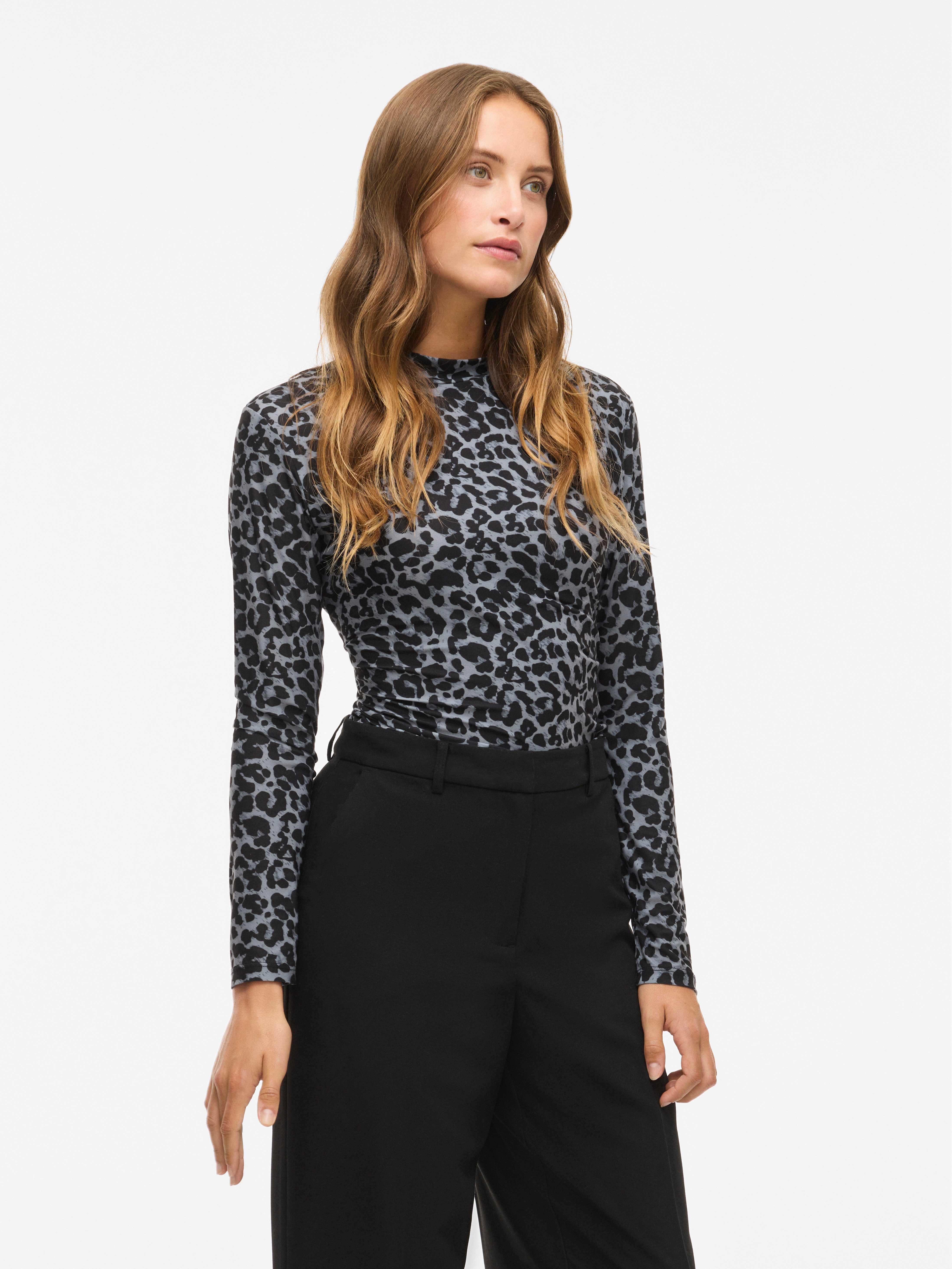 Vila Stehkragenshirt VILEOA L/S ROLLNECK TOP günstig online kaufen