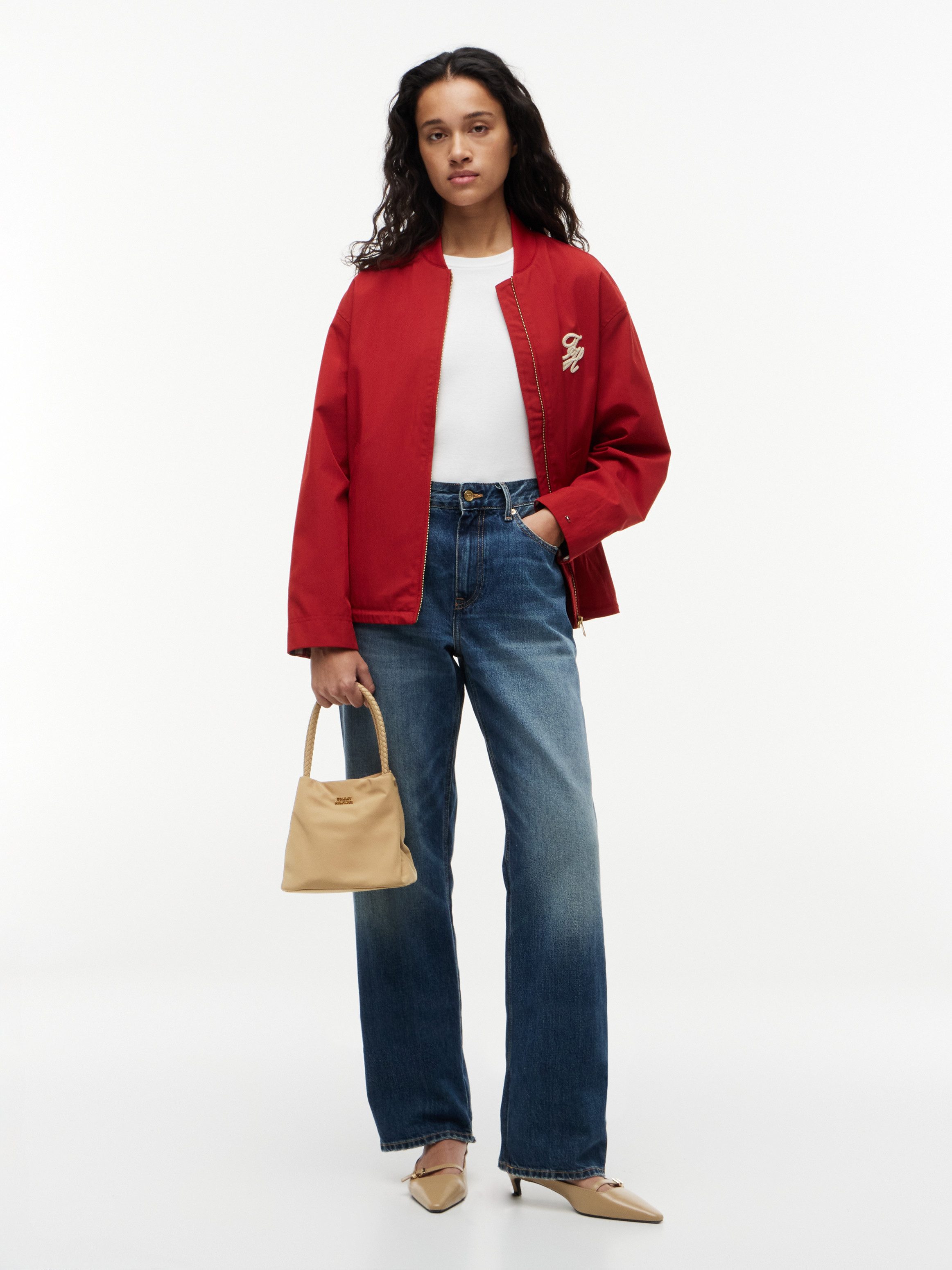 Tommy Hilfiger Handtasche TH MARINA BUCKET NYLON, Damen Tragetasche, Umhängetasche, Schultertasche mit Logoschriftzug