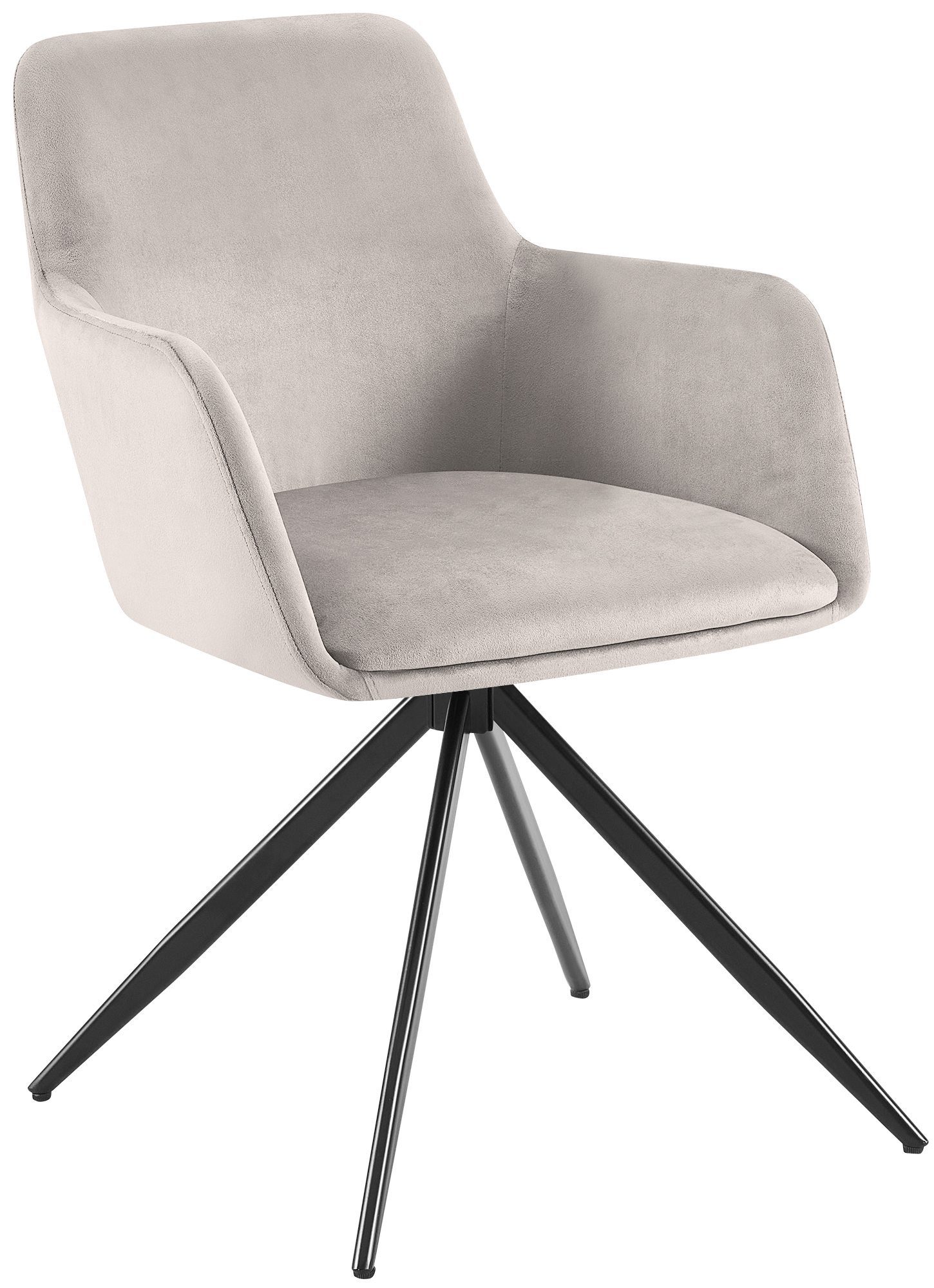 CLP Esszimmerstuhl Olema, mit Samtbezug, schwenkbarer Polster-Stuhl günstig online kaufen