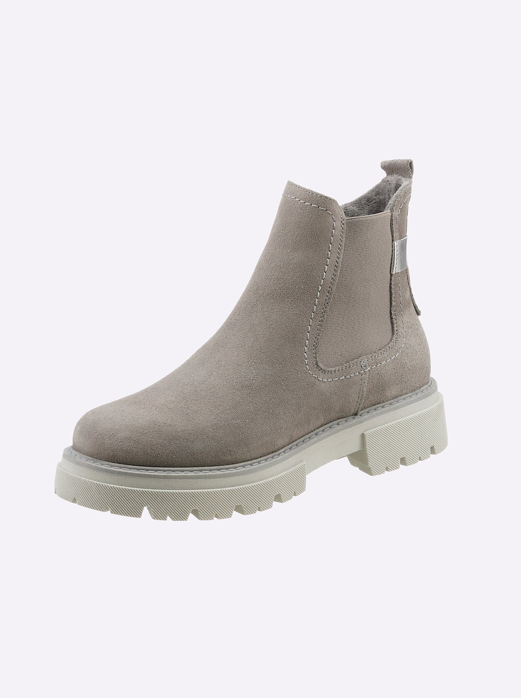 heine Stiefelette Stiefelette Wechselfußbett, Stretcheinsatz