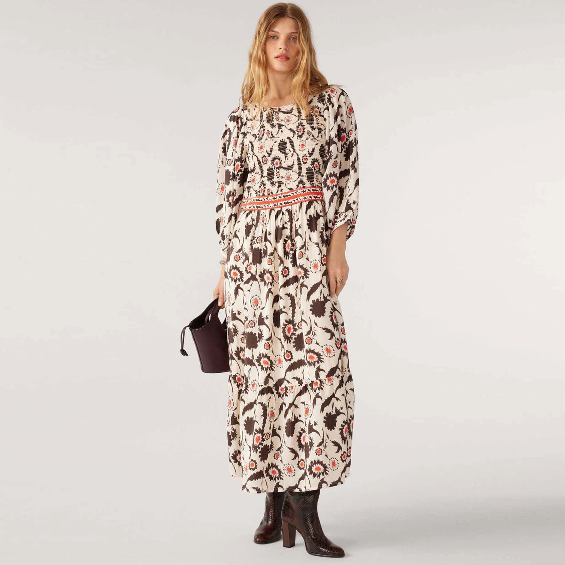 BA&SH Jerseykleid BA&SH Kleid KATEL aus Viskose - Beige