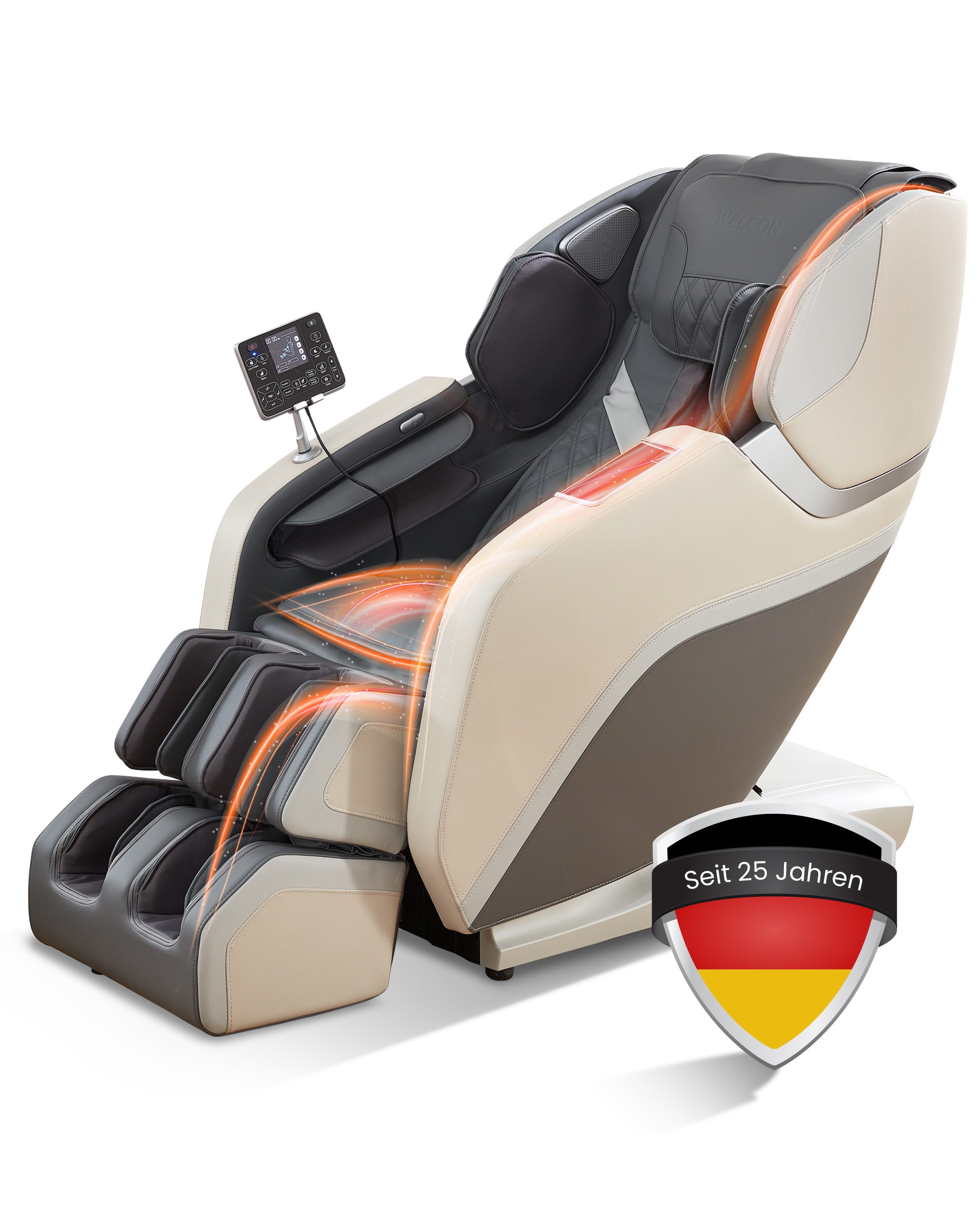 WELCON Massagesessel Massagesessel PRESTIGE III 4D mit Scan Funktion und Heizung