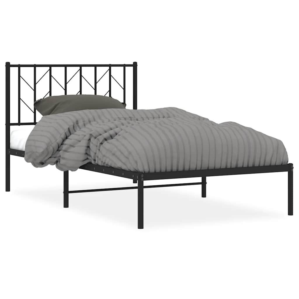 vidaXL Bett Bettgestell mit Kopfteil Metall günstig online kaufen