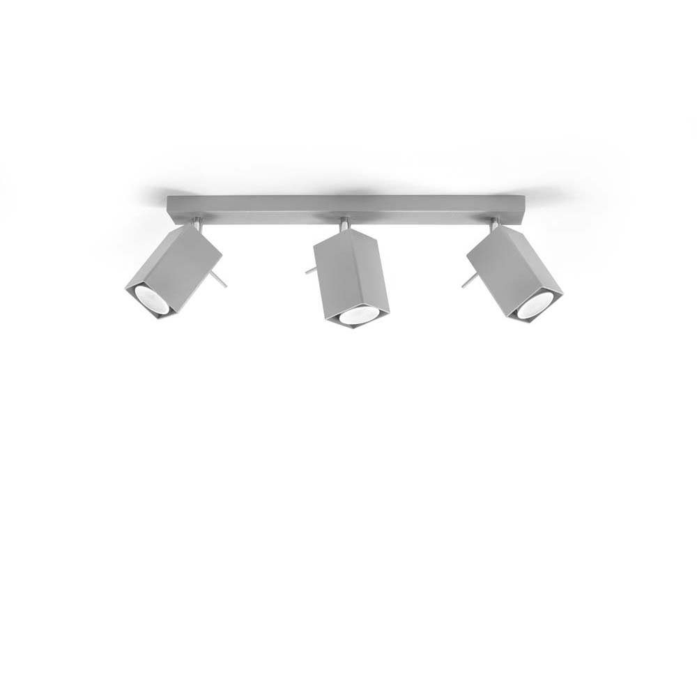 etc-shop LED Grau Wohnzimmer 45 Deckenlampe nicht Spots Deckenspot, cm Verstellbare L Deckenleuchte inklusive, Leuchtmittel