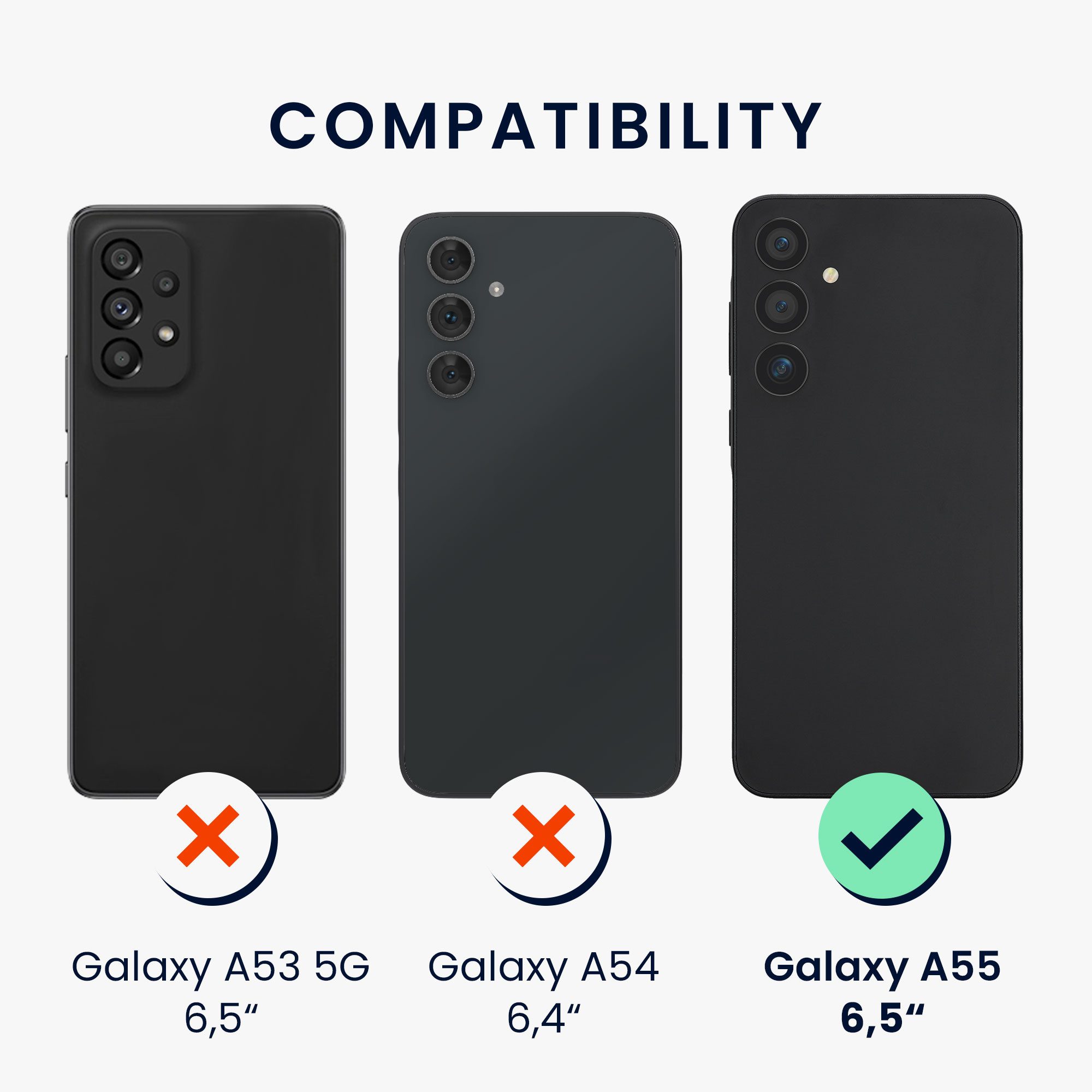 kwmobile Handyhülle Handyhülle für Samsung Galaxy A55 5G Hülle, Hülle Silikon gummiert - Handyhülle - Handy Case in Neon Pink