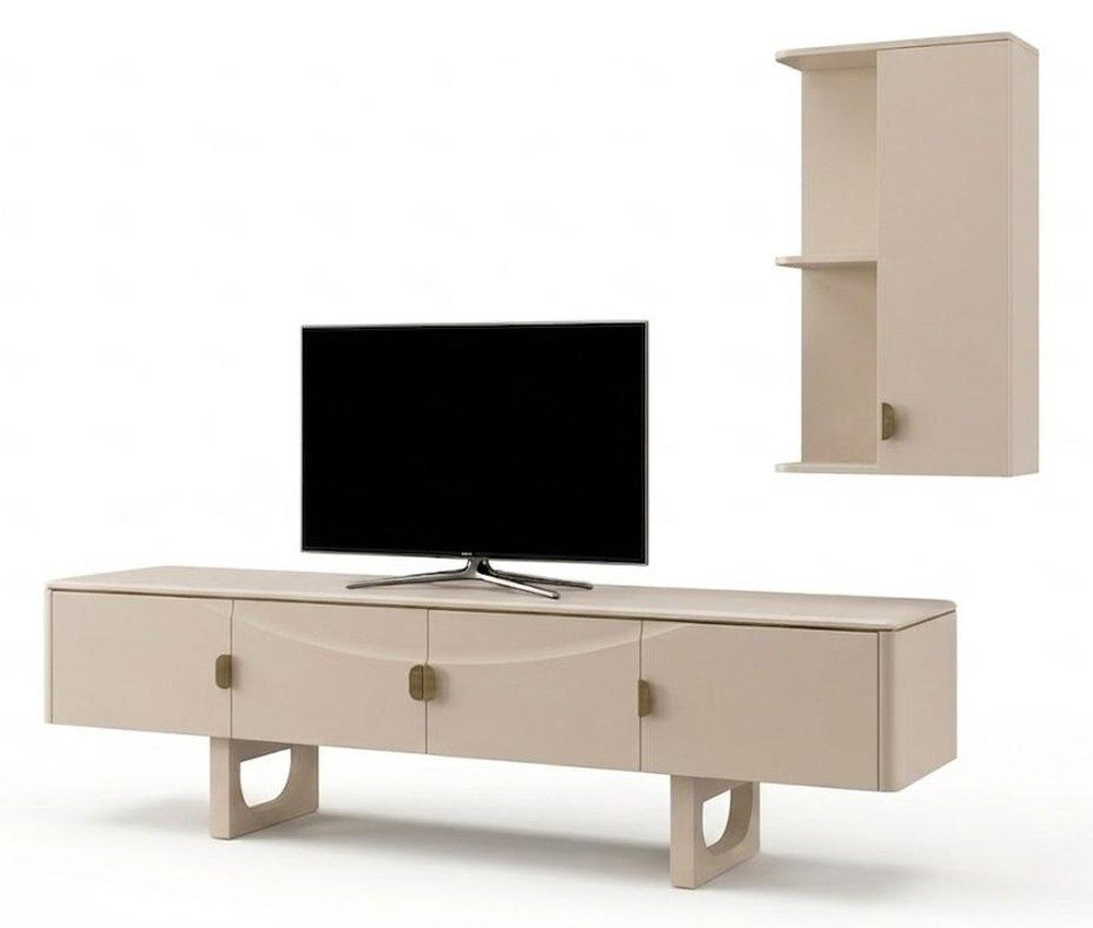 Xlmoebel Wohnwand Stilvolle TV-Wohnwand mit hochwertiger Verarbeitung und Stauraum, (1-St., 1-tlg)