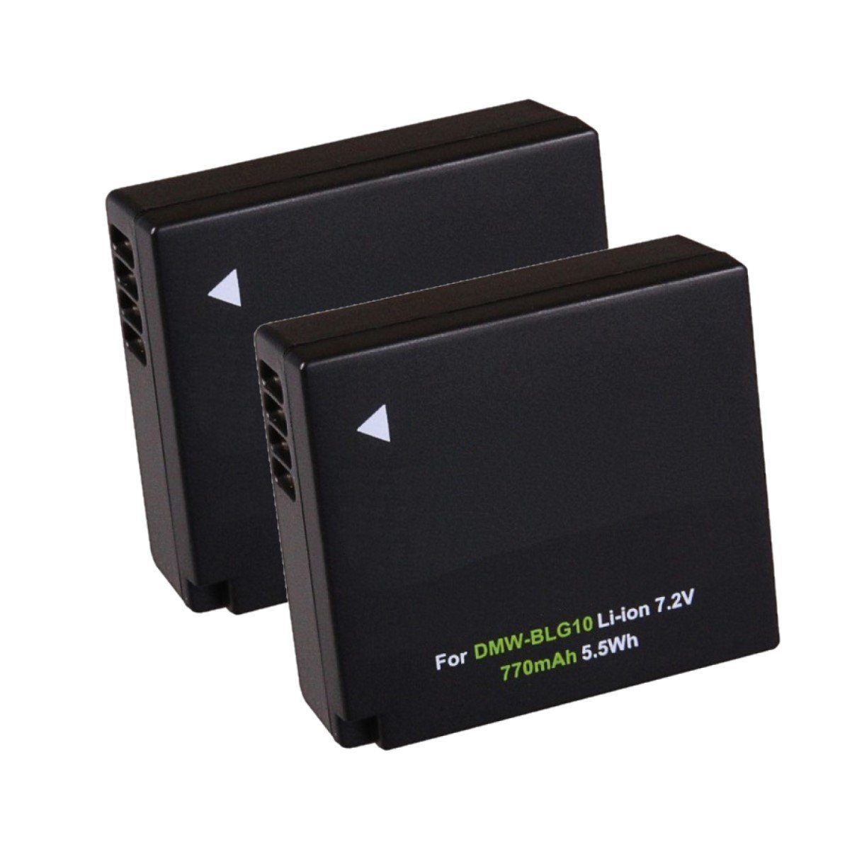 GOLDBATT 2x Akku für Panasonic DMC-GF6 DMW-BLG10 CS-BLG10MC DMWBLE9 Lumix DC-TX2 DMCGF3 DMCS6K Kamera-Akku Ersatzakku 7700 mAh (7,2 V, 2 St), 100% kompatibel mit den Original Akkus durch maßgefertigte Passform inklusive Überhitzungsschutz
