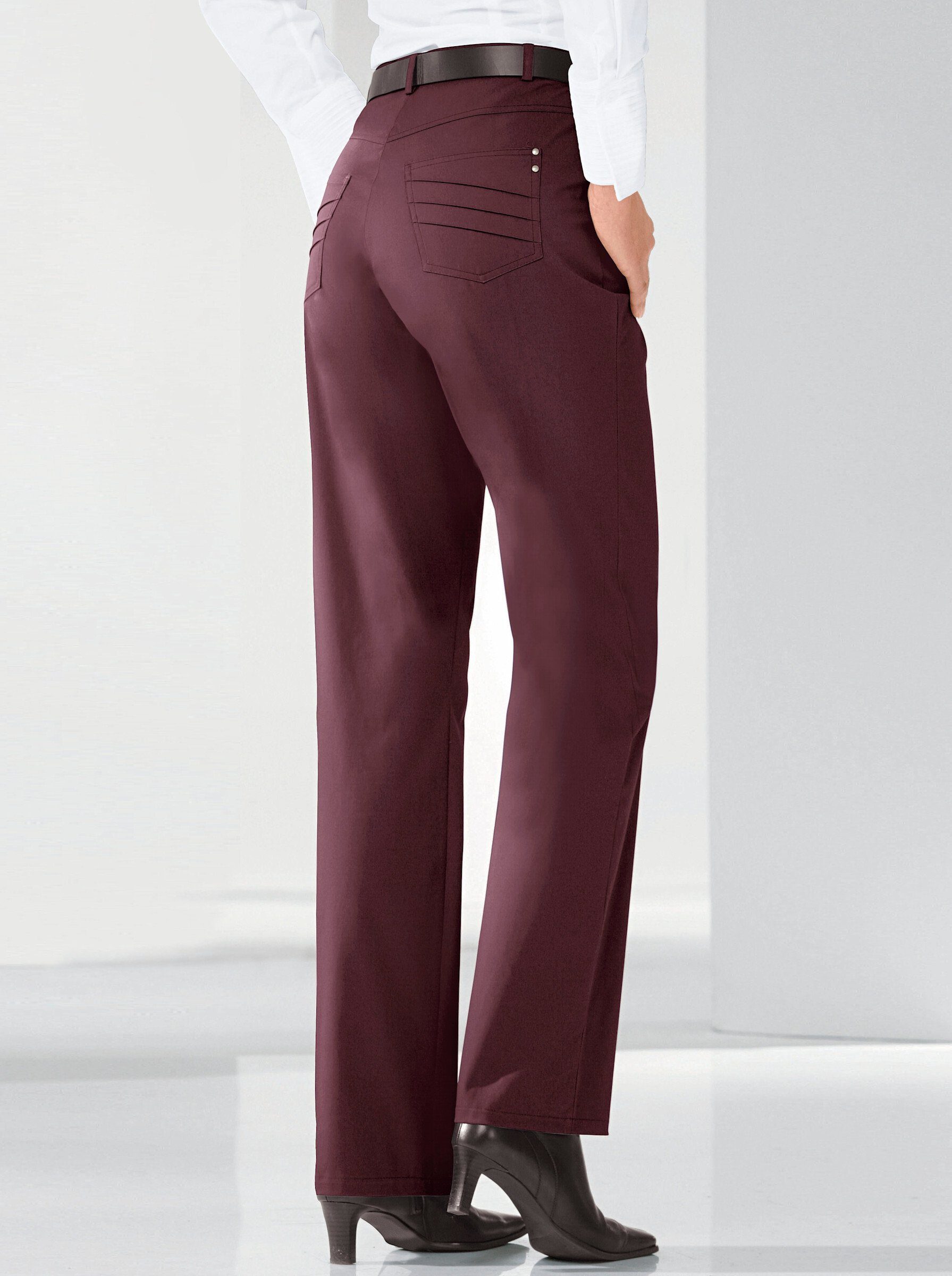 Cosma Jerseyhose Innenbeinlänge ca. 84 cm bordeaux