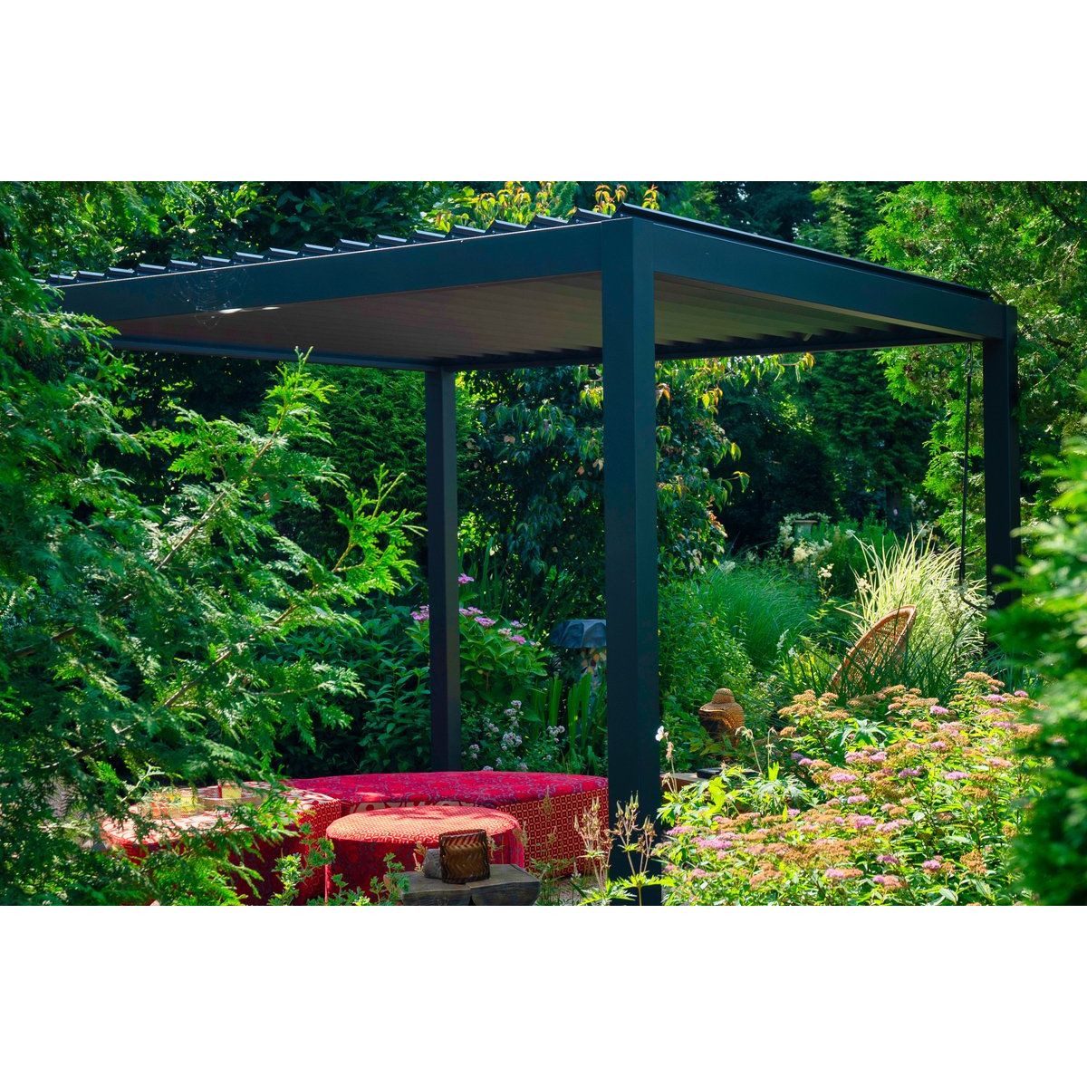 Mirador Pavillon Mirador Pergola 88 Basic 3x3 OV ZT200, Basic Pavillon 3 x 3 m Wasserdicht - Pergola mit Lamellendach