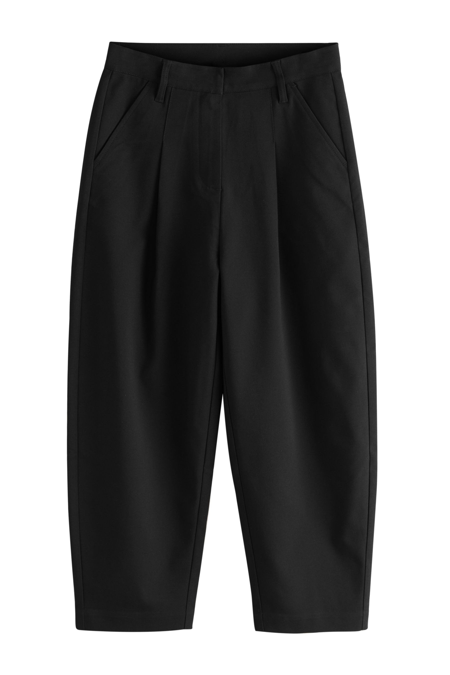 Next Stoffhose Längere Regular Fit Hose mit Barrel-Beinschnitt (1-tlg)