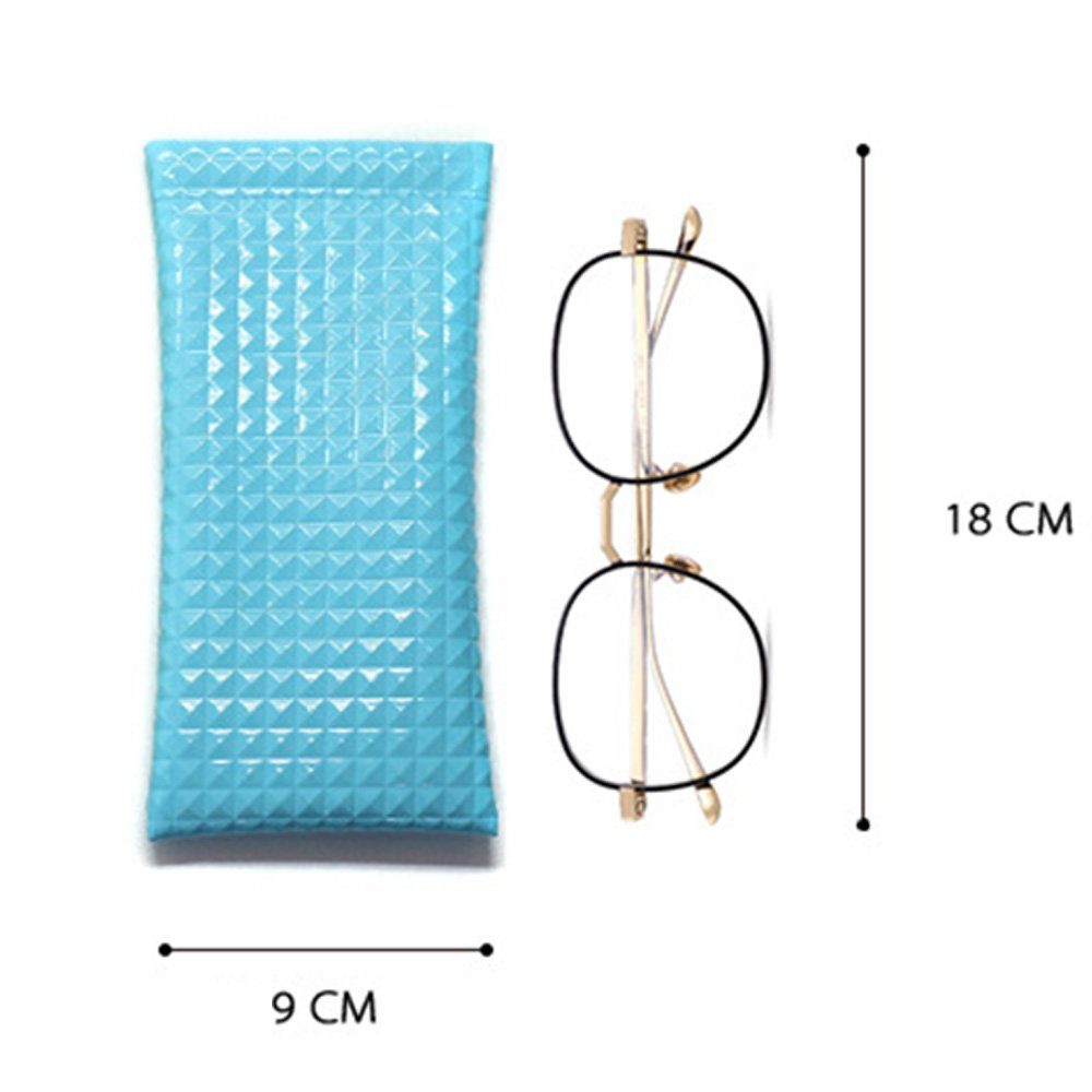 6 Stück Weich Tragbaren Brillentasche, Sonnenbrillen Tasche, Filz  Brillenetui, Weiche Filz Reißverschluss Brillen Tasche, für Brillen Make up