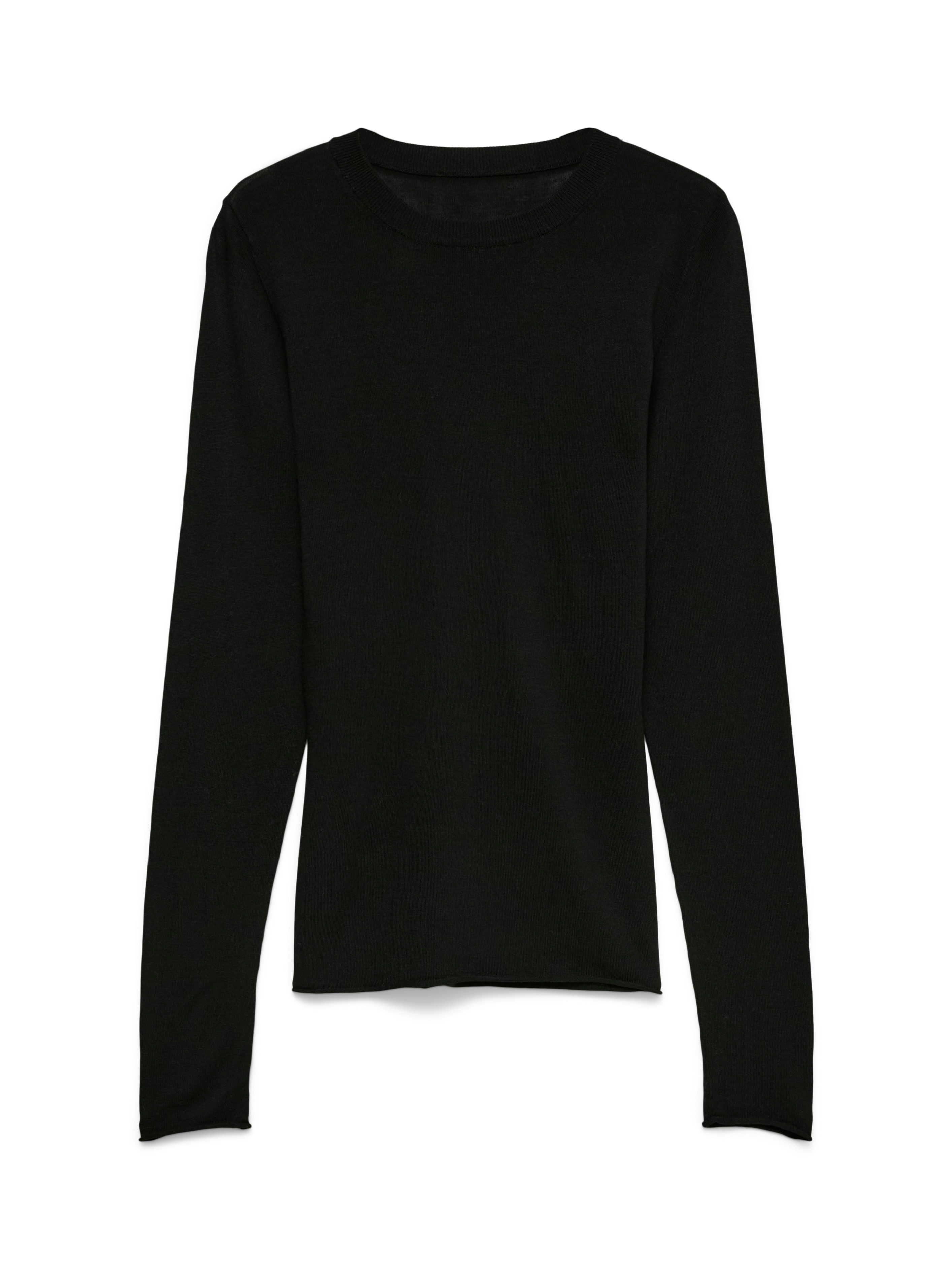 Vero Moda Strickpullover VMKAMILE LS O-NECK PULLOVER NOOS Viskosemischung