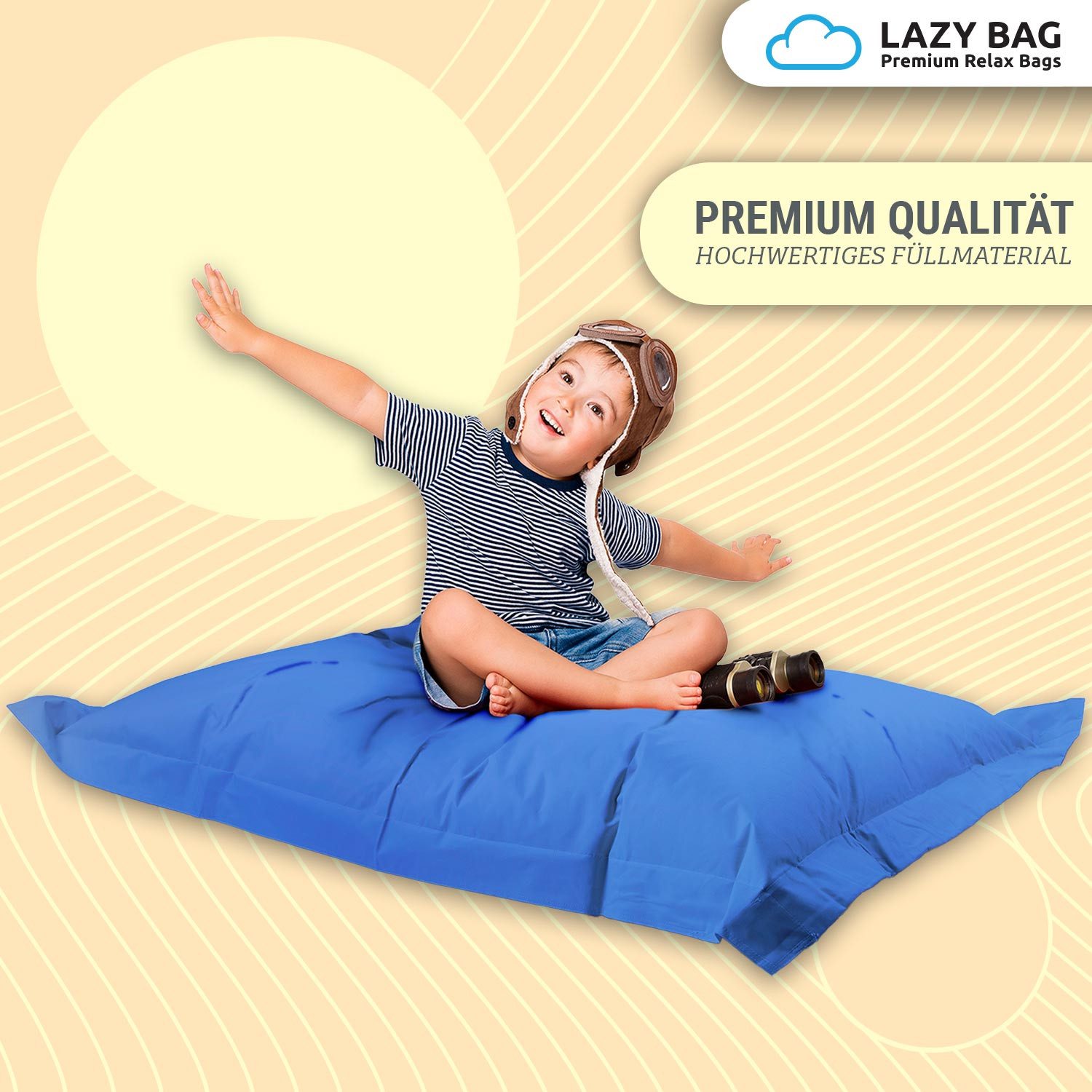 LazyBag Sitzsack Sitzsack XL 250 Liter Indoor Outdoor – Wasserfester Riesen günstig online kaufen