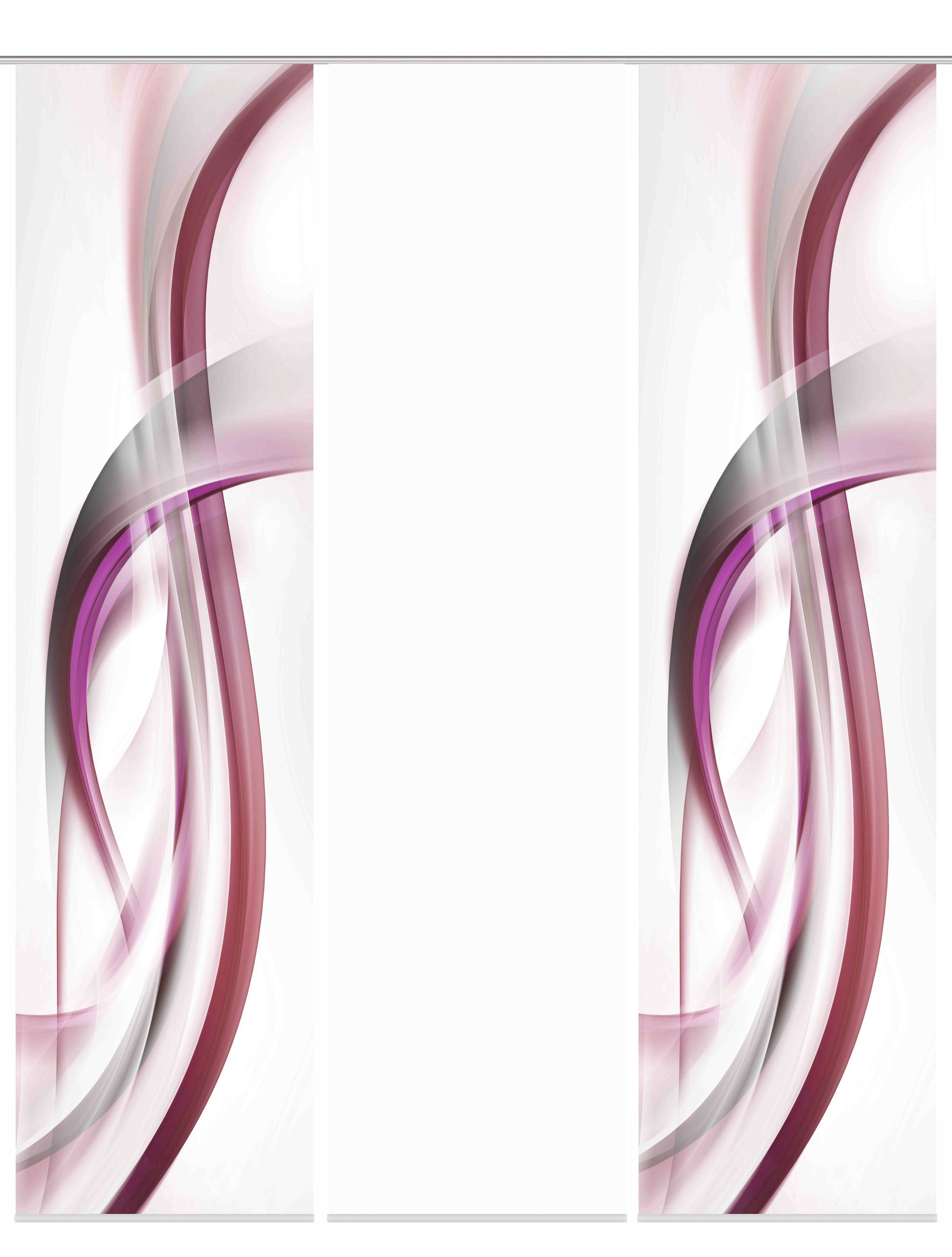 HOME WOHNIDEEN Schiebegardine "FALA" Paneelwagen 3 Stk. tlg. Schiebevorhang günstig online kaufen