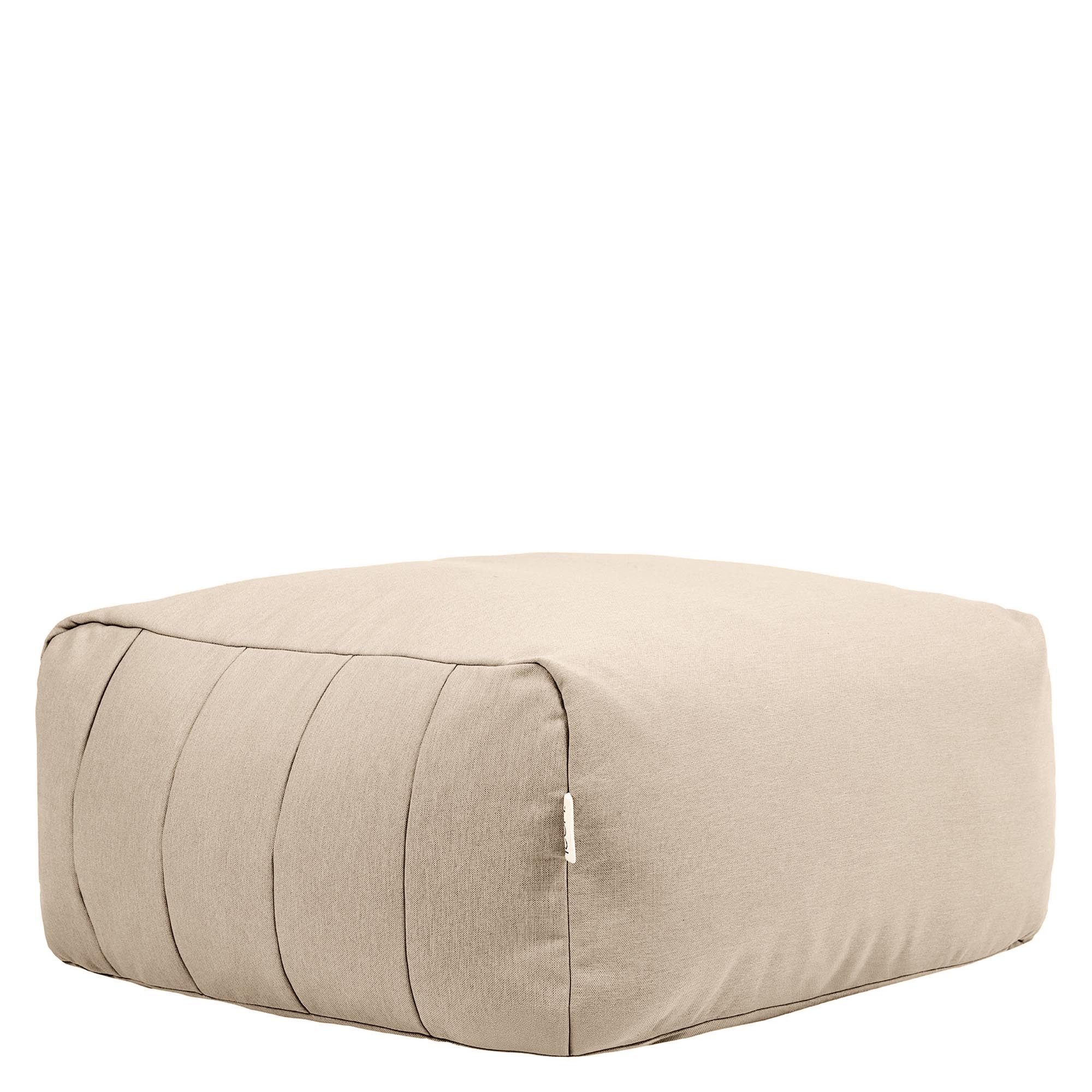 icon Sitzsack Modulares Fußstütze aus Olefin „ZEN“, Schaumstoff Füllung, für Wohnzimmer, für den Außenbereich, wetterfest