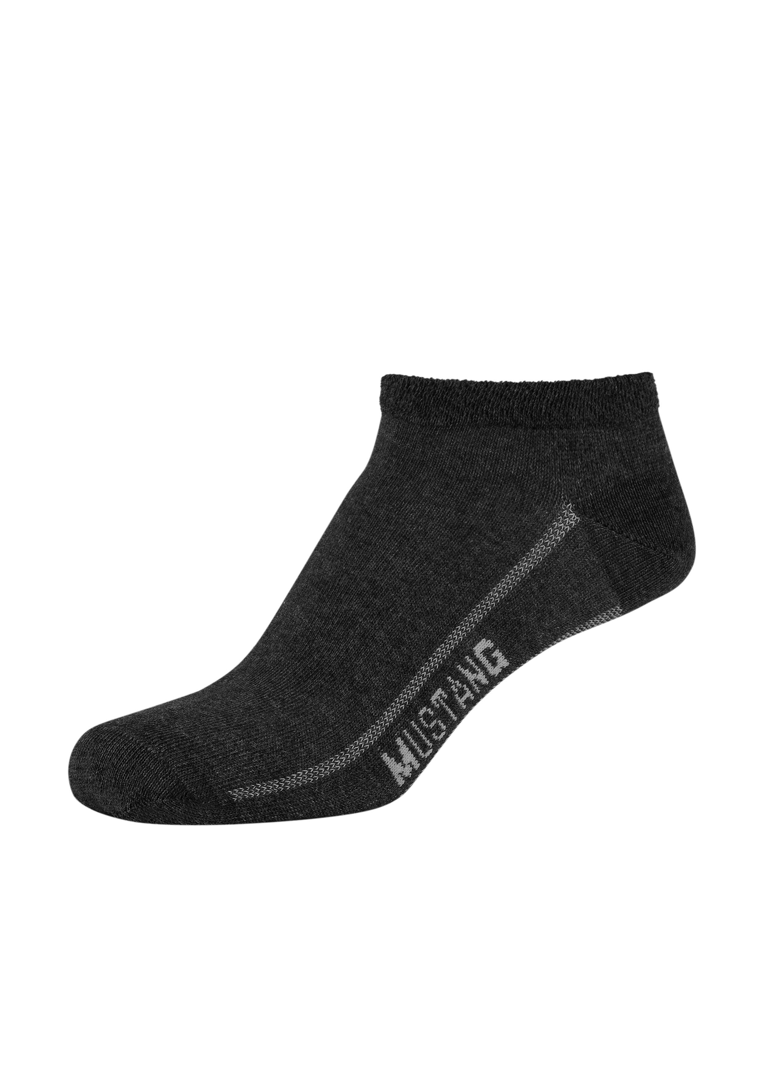 MUSTANG Kurzsocken casual (6-Paar) mit elastischem Komfortbund