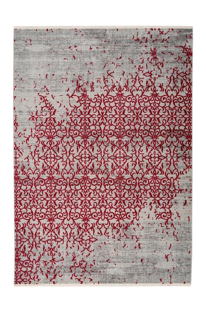Qiyano Teppich Kurzflorteppich Anela 100 Rot 120 x 170 cm, rechteckig, Höhe: 0.5 mm