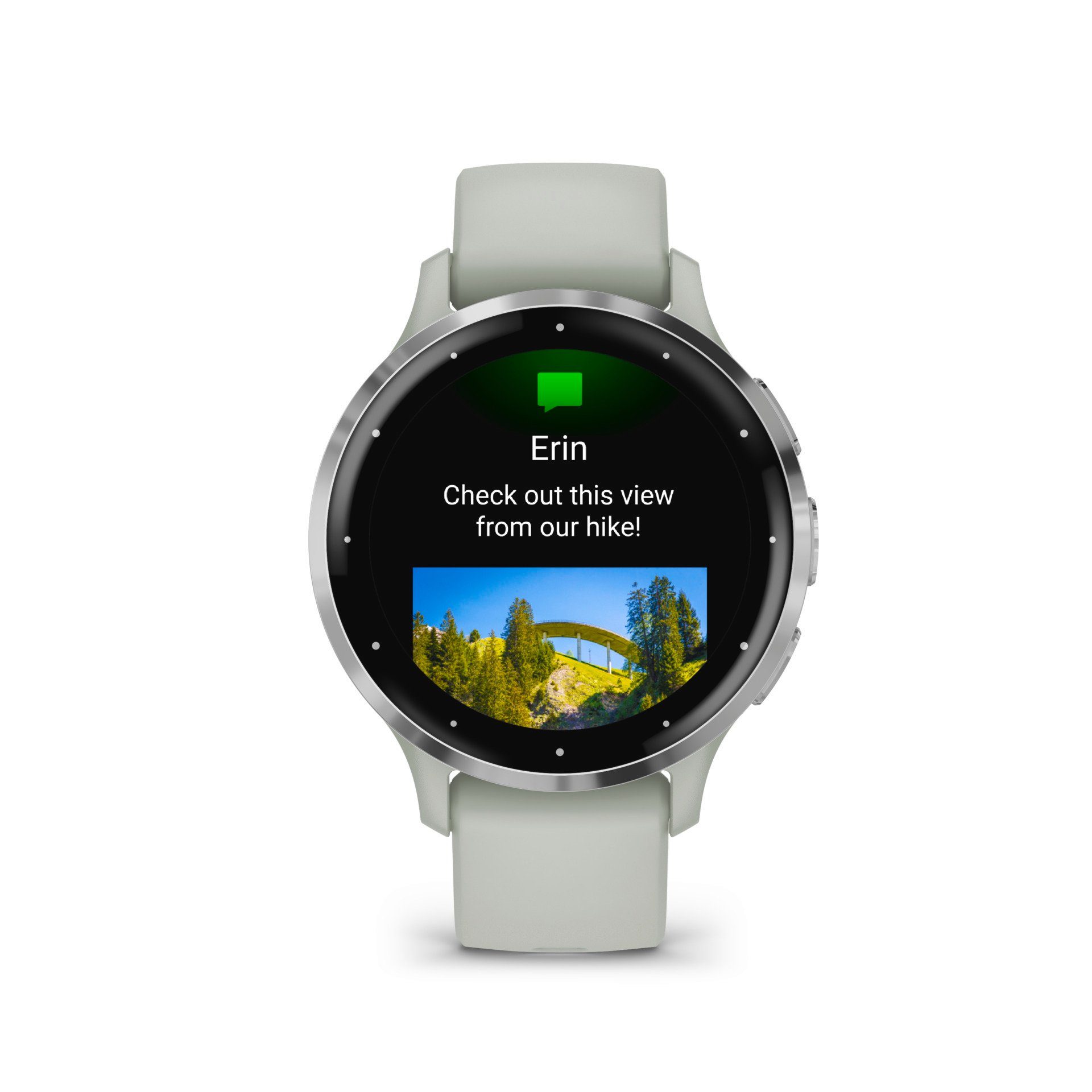 Garmin Venu 3S Silber/Grün