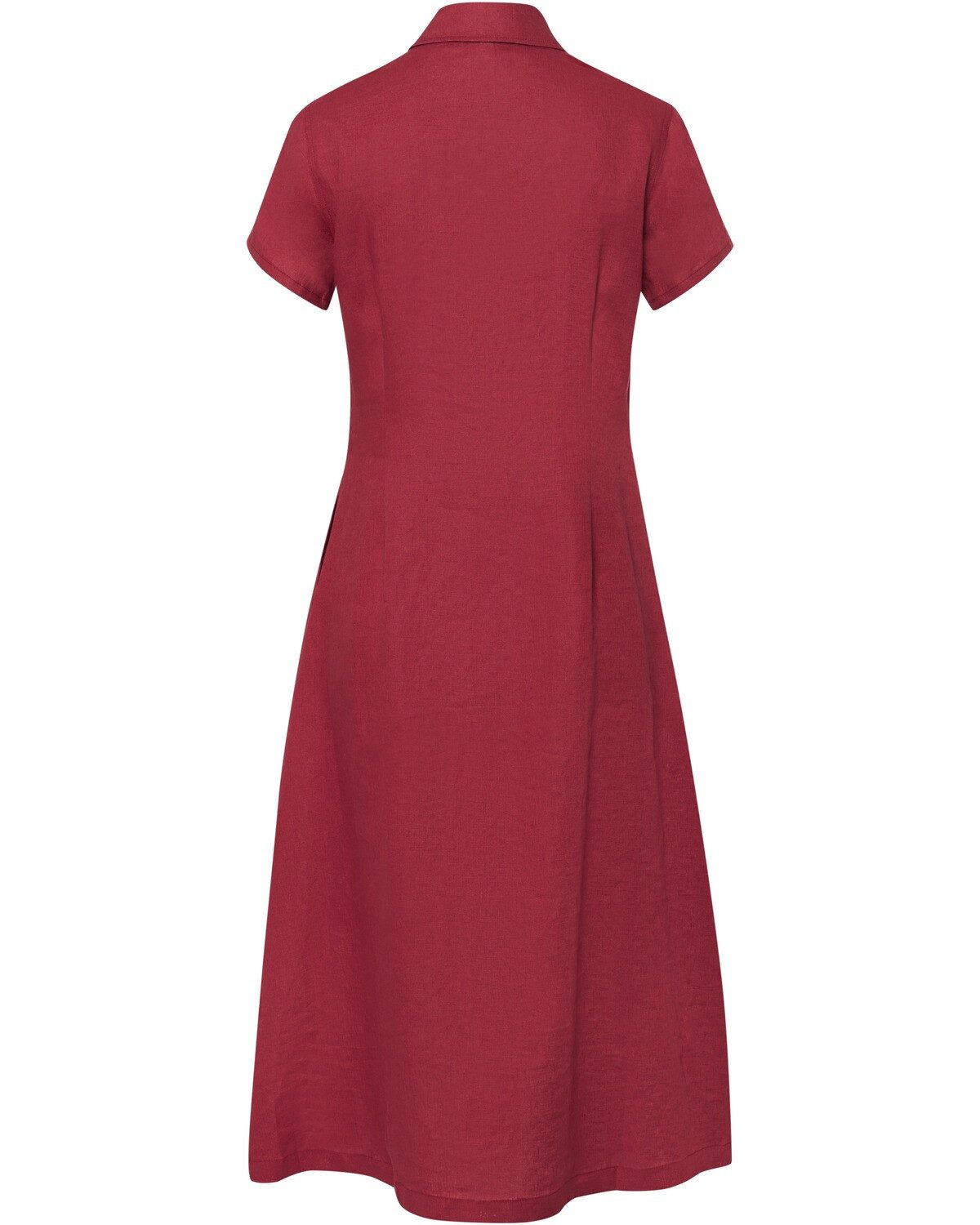 Brigitte von Schönfels Midikleid Kurzarm-Leinenkleid günstig online kaufen