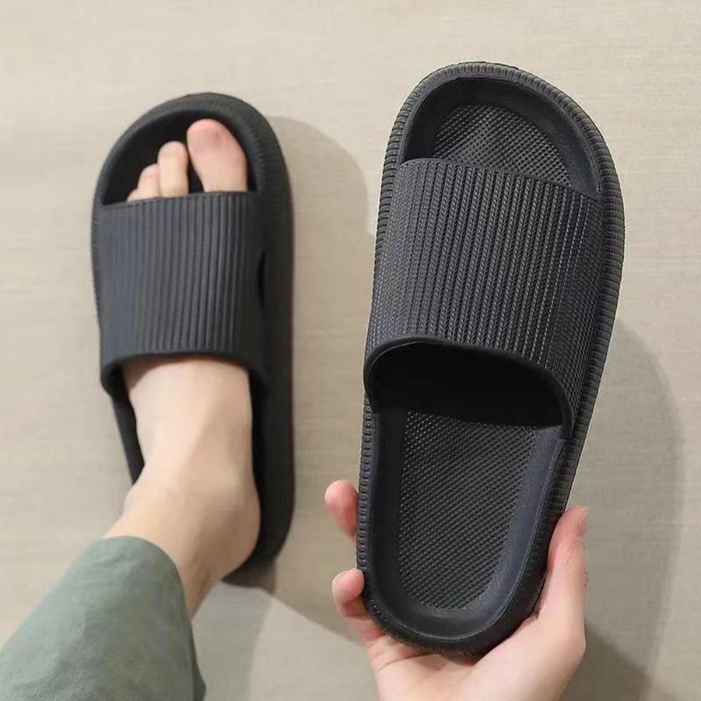 HUSK'SWARE Unisex Badeschlappen Damen Herren Badepantolette (Unisex Badeschlappen - Rutschfest & leicht fur Sommer und Bad) Rutschfeste Sohle Bequemes FuBbett Vielseitig einsetzbar