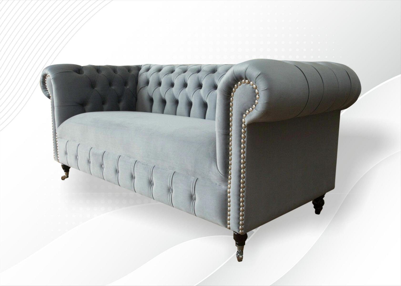 Stoff Sofa Chesterfield Europe Leder Textilmöbel, Couch in Sofa Couchen JVmoebel Polster Made