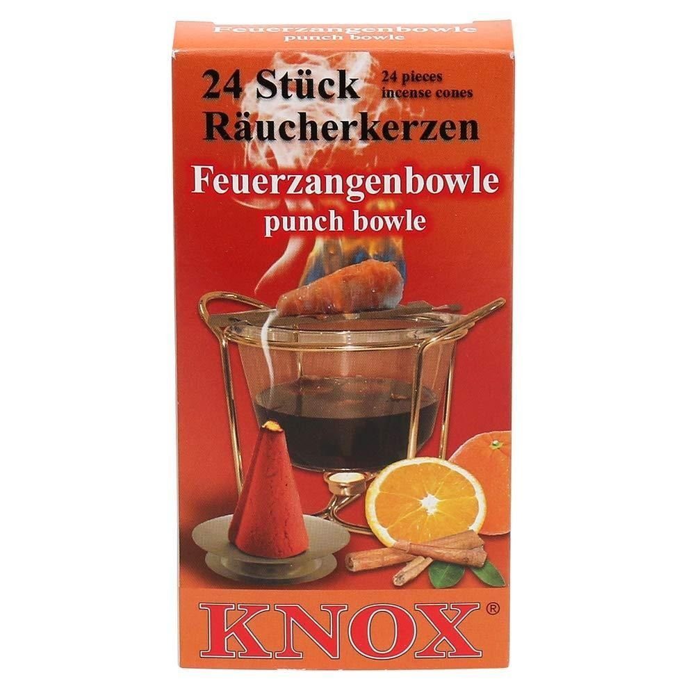 KNOX Räuchermännchen 1 Päckchen Räucherkerzen- Feuerzangenbowle - 24er Packung