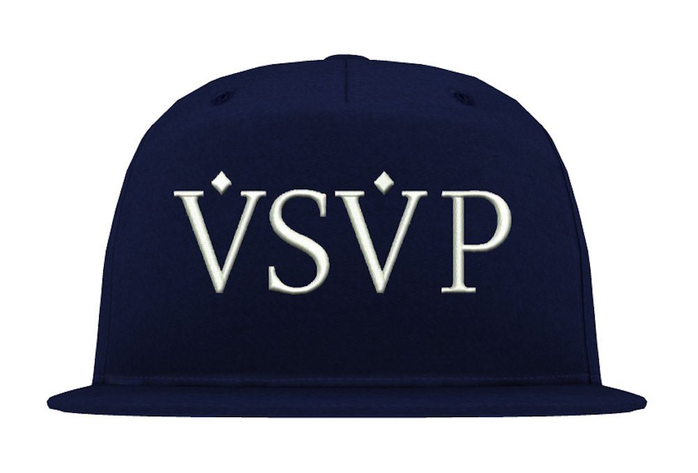 Youth Designz Baseball Cap VSVP Unisex Snapback Cap mit modischer Logo Stickerei Navyblau