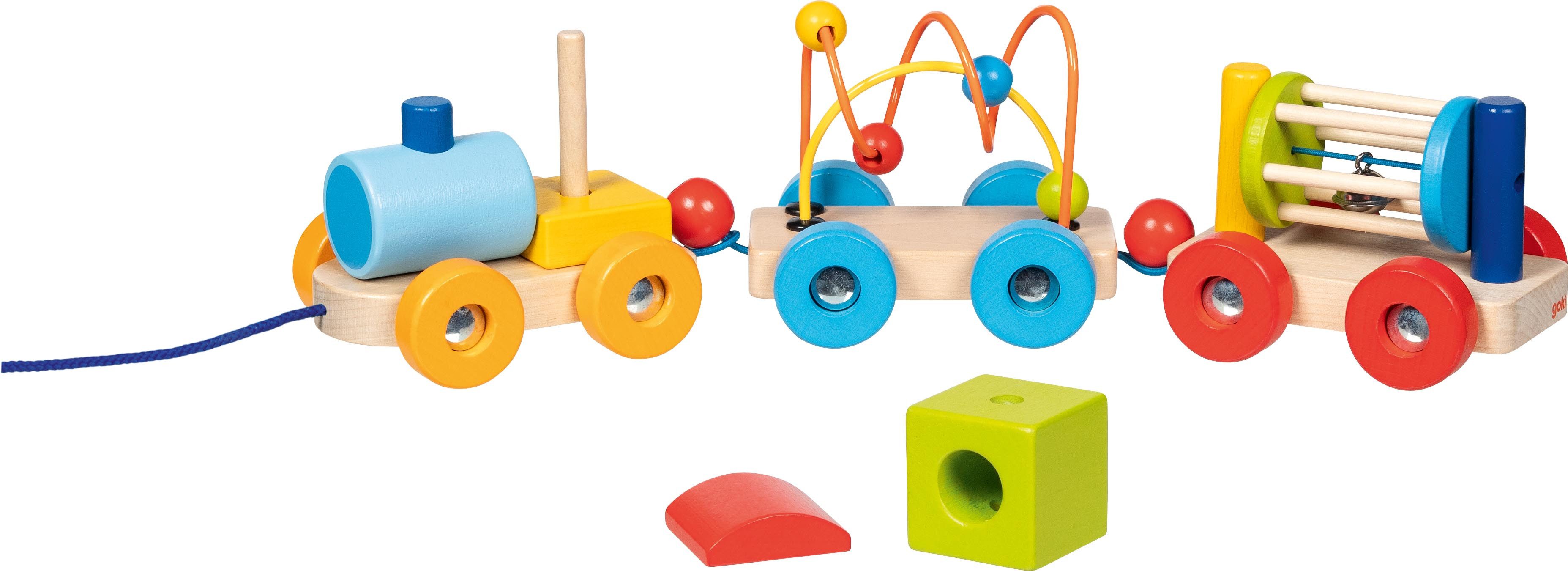 goki Spielzeug-Zug Zug „Rio“ – moderner Spielspaß auf Rädern, (7-tlg)