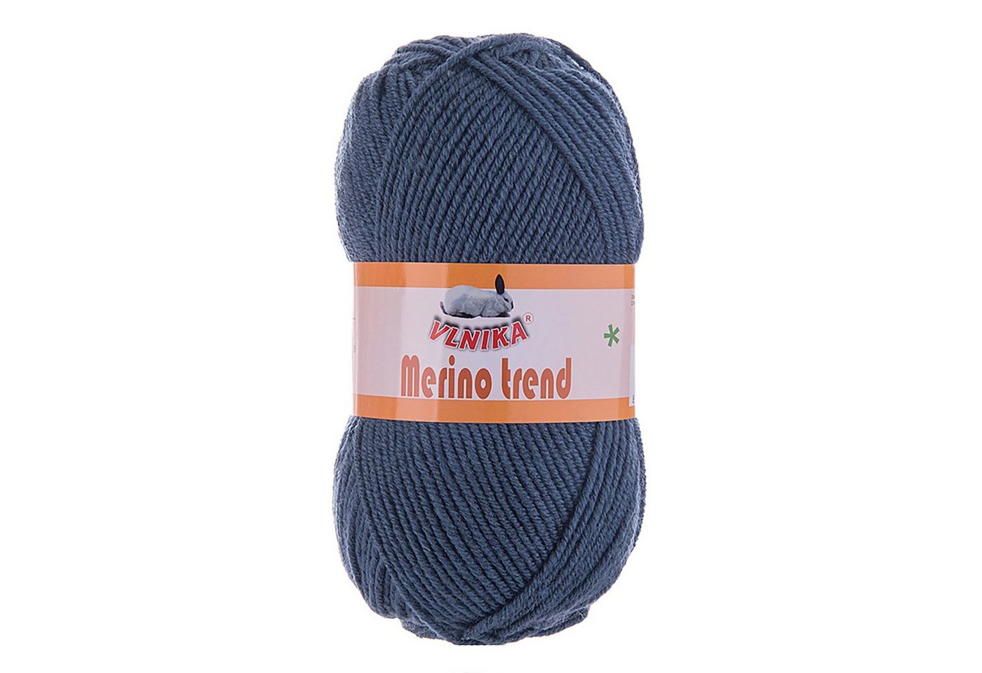 Thumbnail - VLNIKA 5 x 100g Strickgarn Merino trend Häkelwolle, 200 m, 112 jeansblau