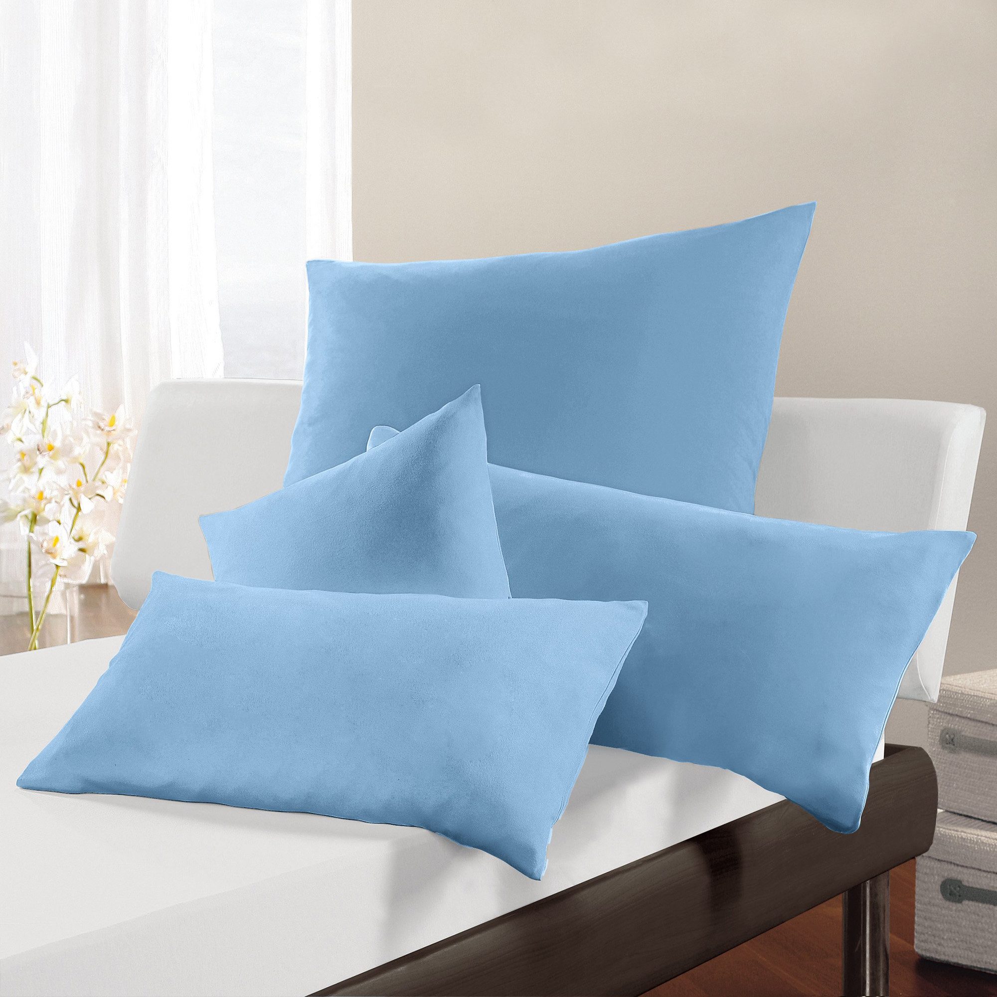 Estella Наволочки Kissenbezug, Mako-Feinjersey Uni