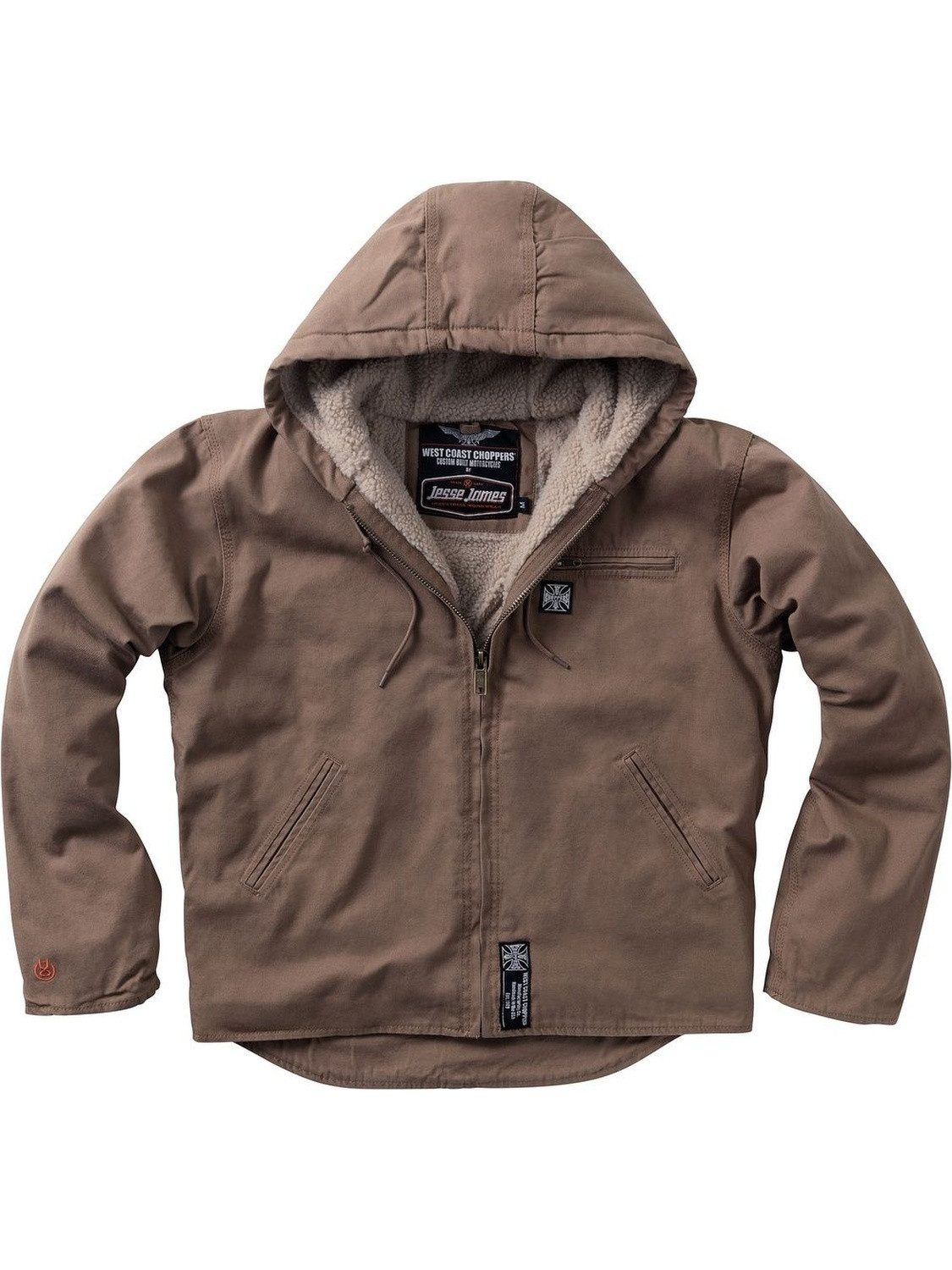 West Coast Choppers Kurzjacke Sherpa Lined Canvas Work Jacket