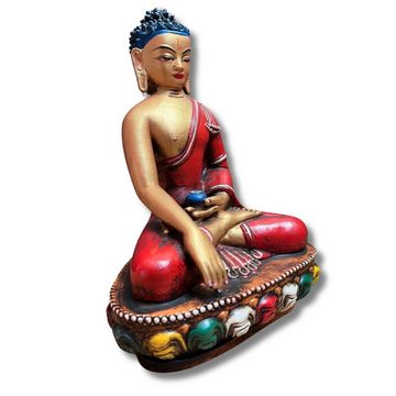Asien LifeStyle Buddhafigur Buddha Figur Terrakotta Siddharta Gautama - 23,5cm