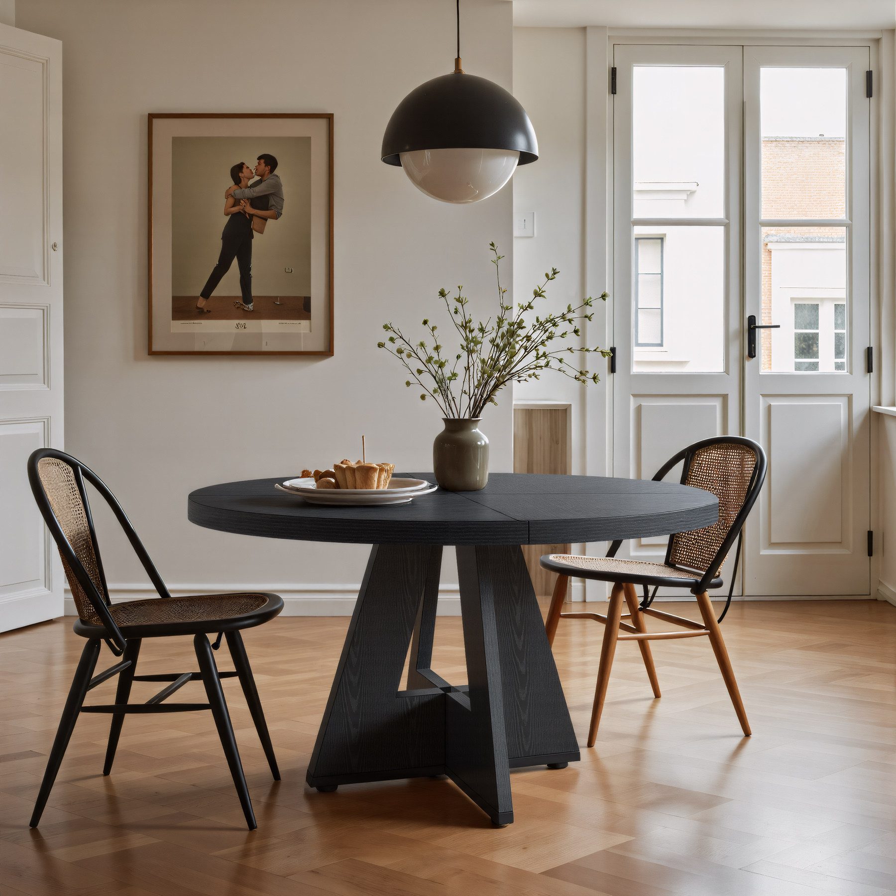 Tribesigns Esstisch Runder Esstisch, Küchentisch für Esszimmer Wohnzimmer, günstig online kaufen